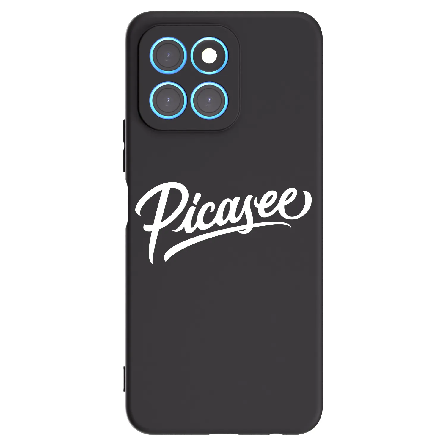 Picasee Honor X8 5G Hülle - Schwarzes Silikon - Picasee - old logo - white
