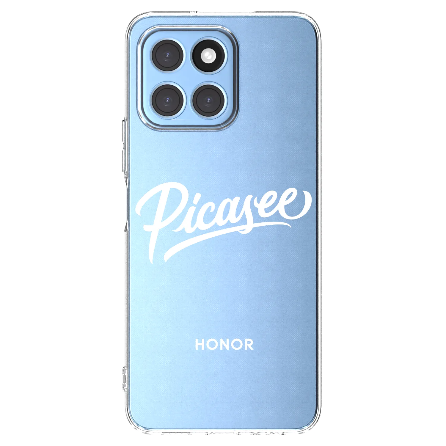 Picasee Honor X6 Hülle - Transparentes Silikon - Picasee - old logo - white