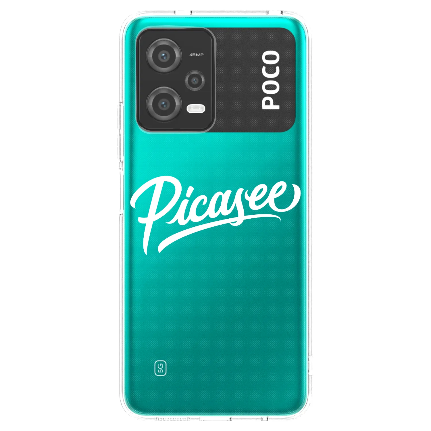 Picasee Xiaomi Poco X5 Hülle - Transparentes Silikon - Picasee - old logo - white