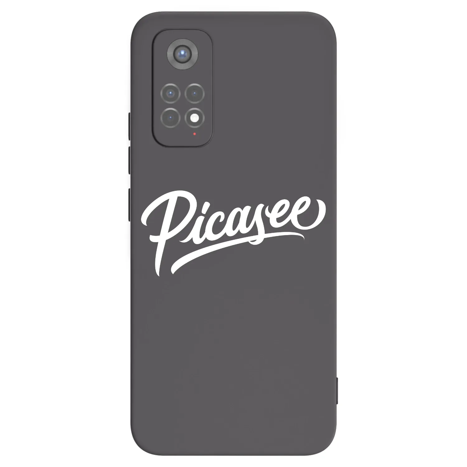 Picasee Xiaomi Redmi Note 11S 5G Hülle - Schwarzes Silikon - Picasee - old logo - white