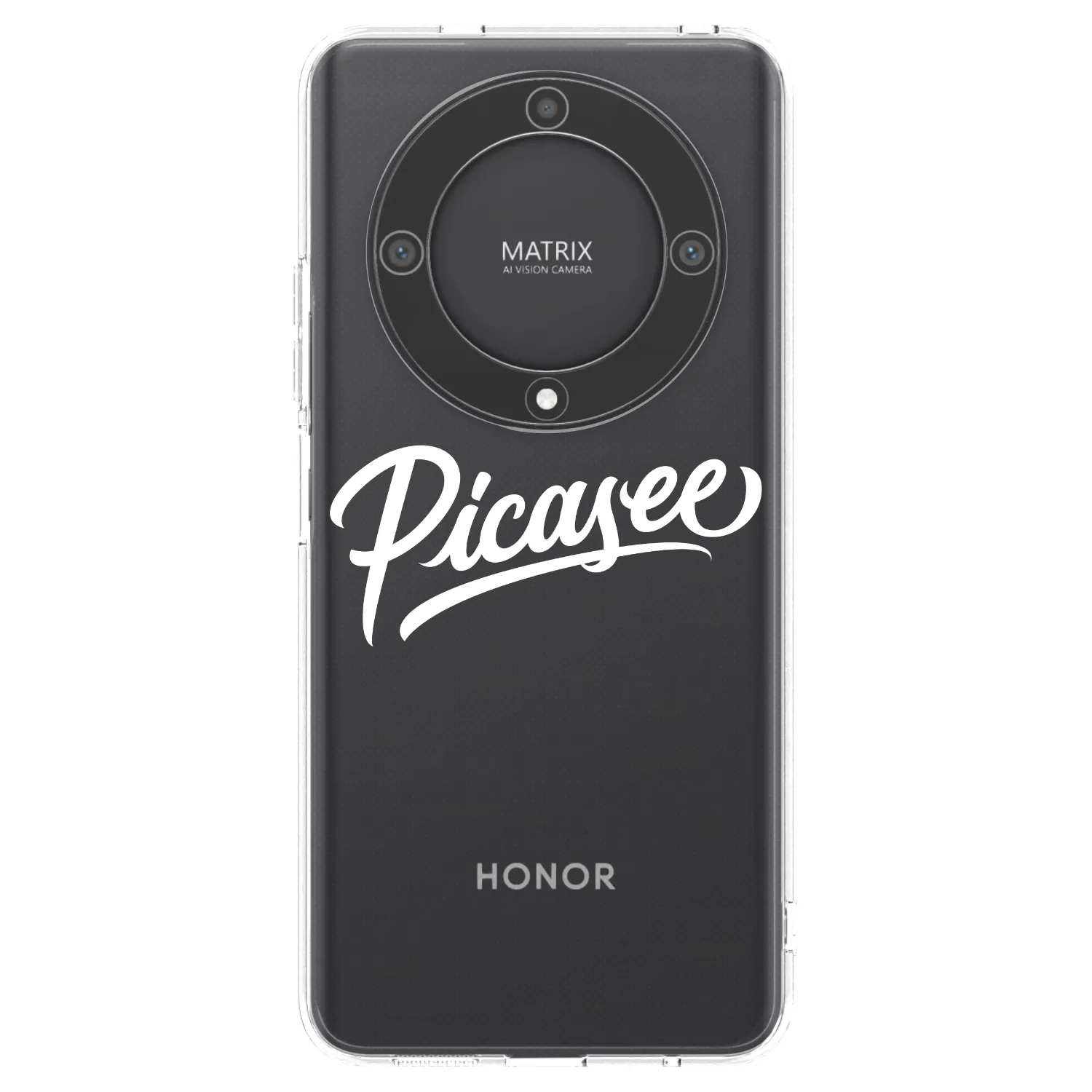 Picasee Honor Magic5 Lite 5G Hülle - Transparentes Silikon - Picasee - old logo - white