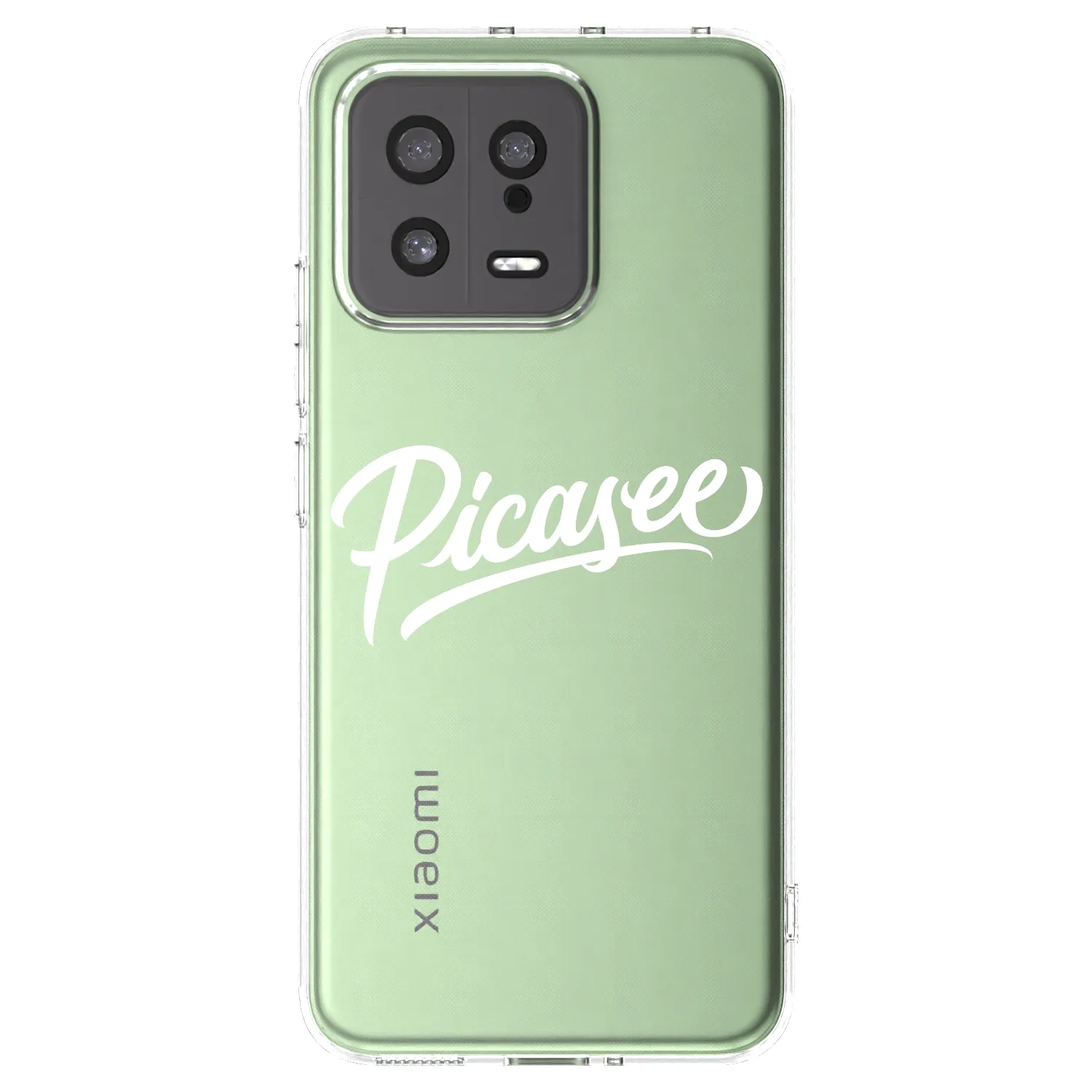 Picasee Xiaomi 13 Hülle - Transparentes Silikon - Picasee - old logo - white