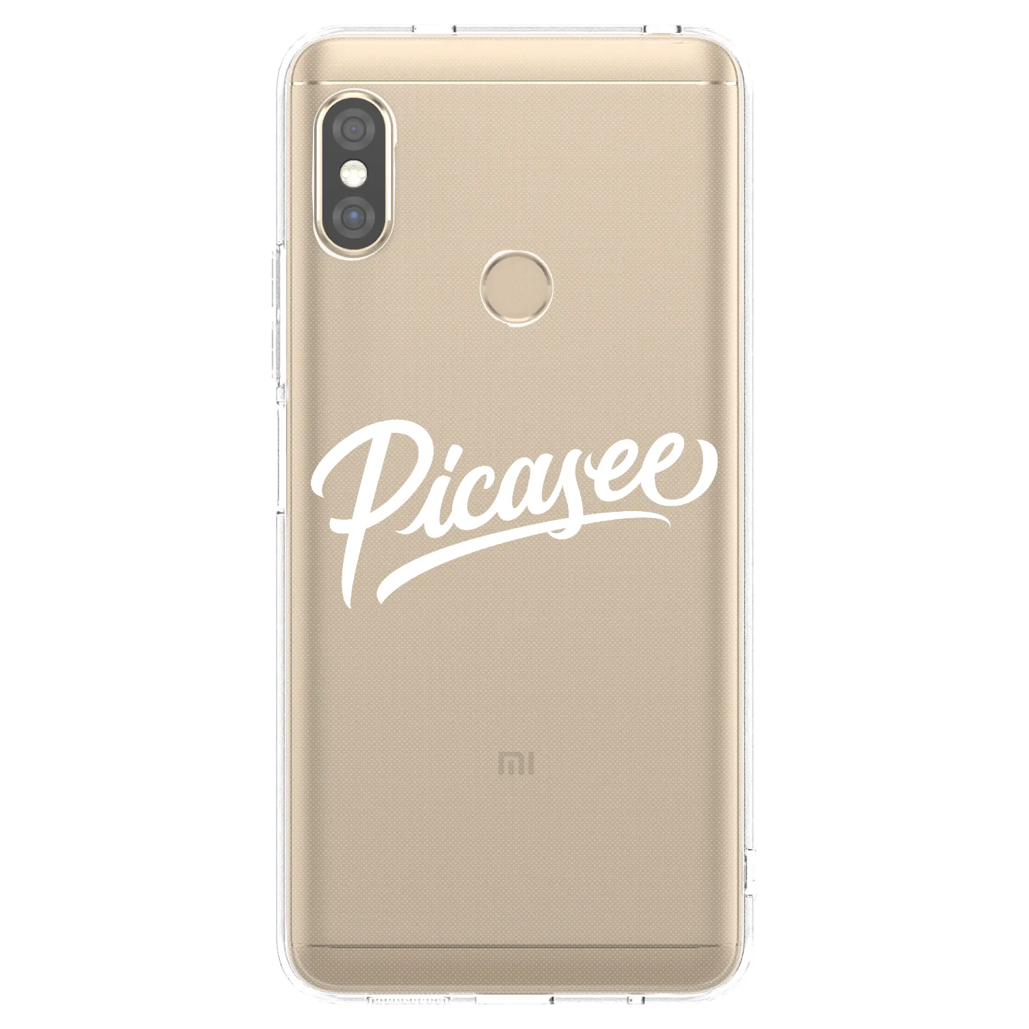 Picasee Xiaomi Redmi Note 5 Global Hülle - Transparentes Silikon - Picasee - old logo - white