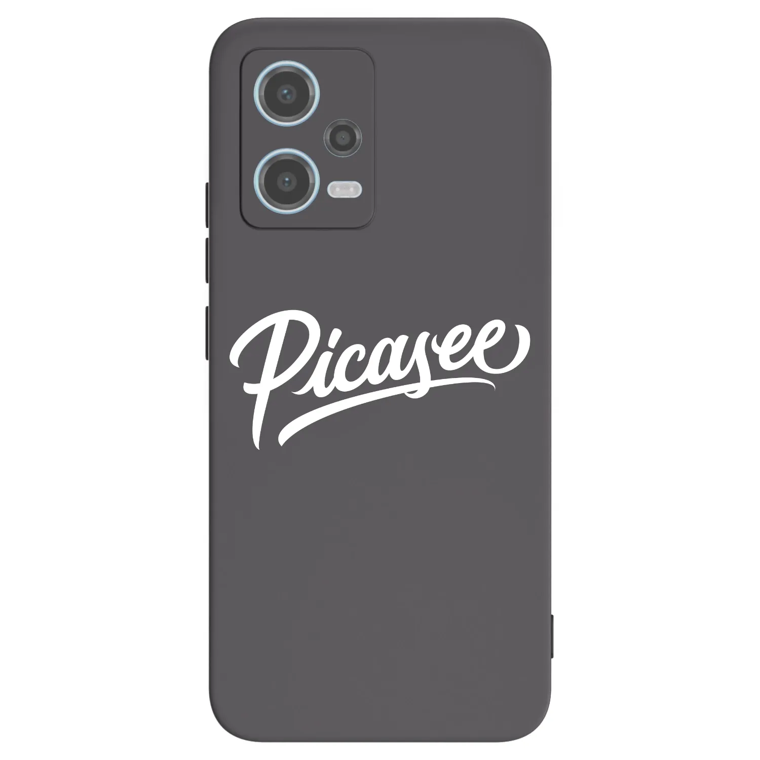 Picasee Xiaomi Redmi Note 12 5G Hülle - Schwarzes Silikon - Picasee - old logo - white