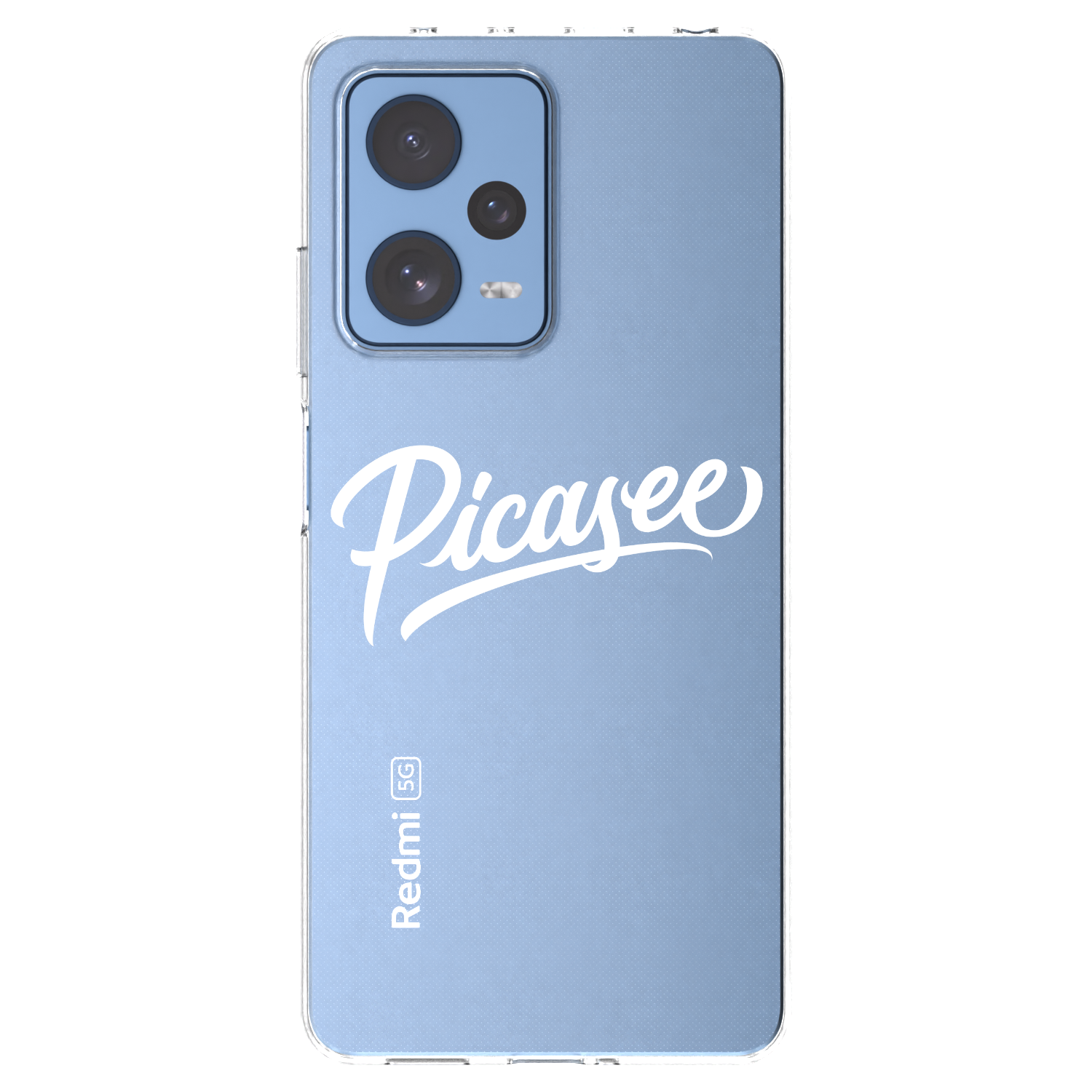 Picasee Xiaomi Redmi Note 12 Pro 5G Hülle - Transparentes Silikon - Picasee - old logo - white