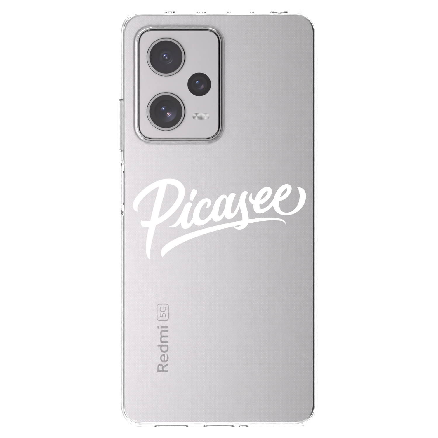 Picasee Xiaomi Redmi Note 12 Pro+ 5G Hülle - Transparentes Silikon - Picasee - old logo - white