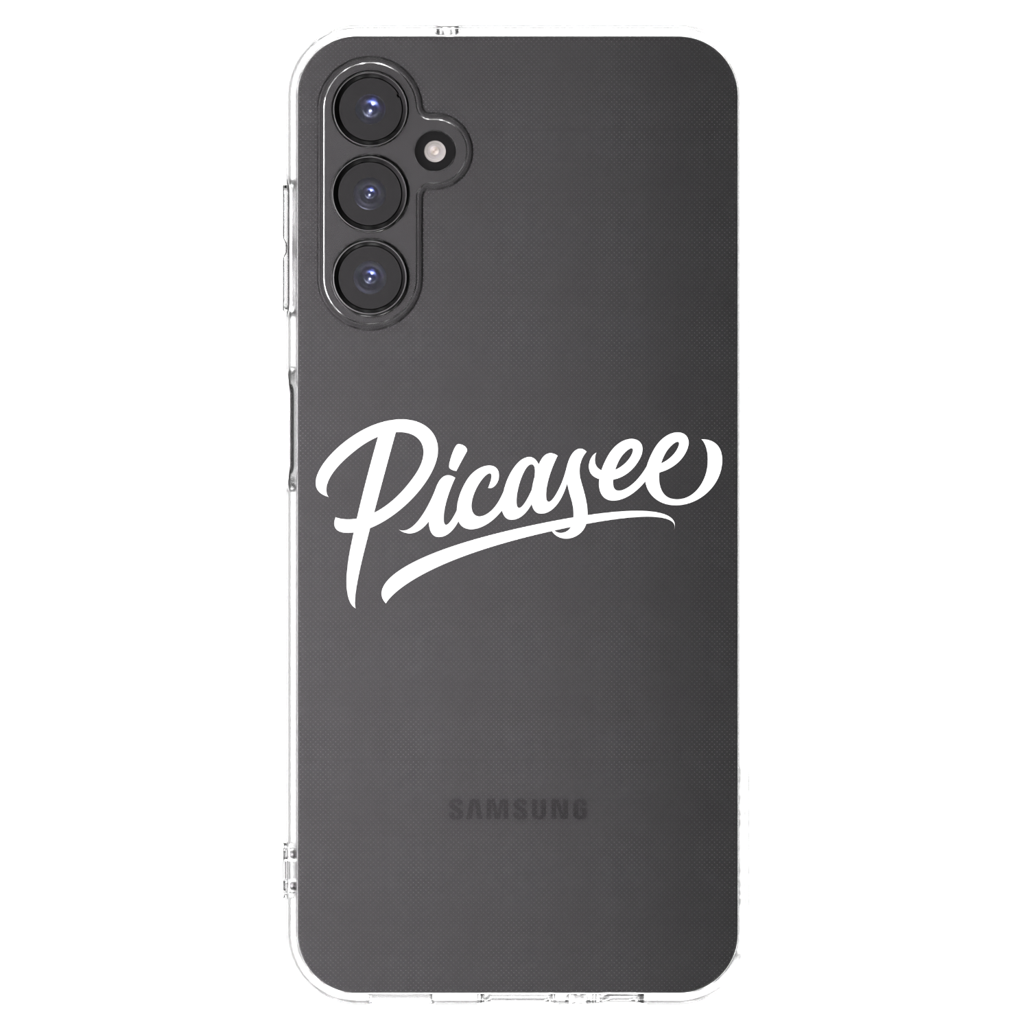 Picasee Samsung Galaxy A14 5G A146P Hülle - Transparentes Silikon - Picasee - old logo - white
