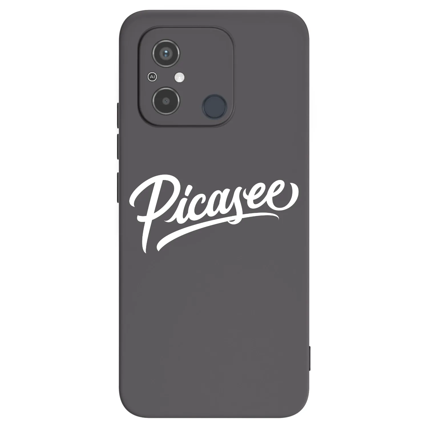 Picasee Xiaomi Redmi 12C Hülle - Schwarzes Silikon - Picasee - old logo - white