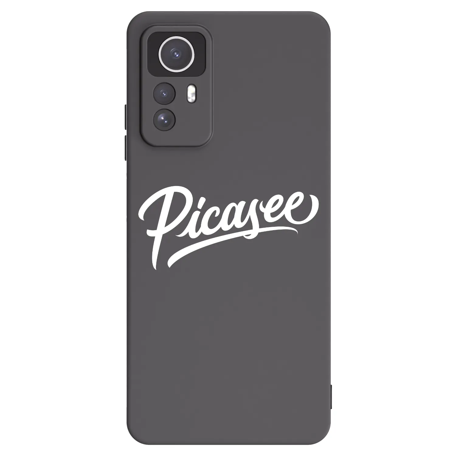 Picasee Xiaomi Redmi Note 12S Hülle - Schwarzes Silikon - Picasee - old logo - white
