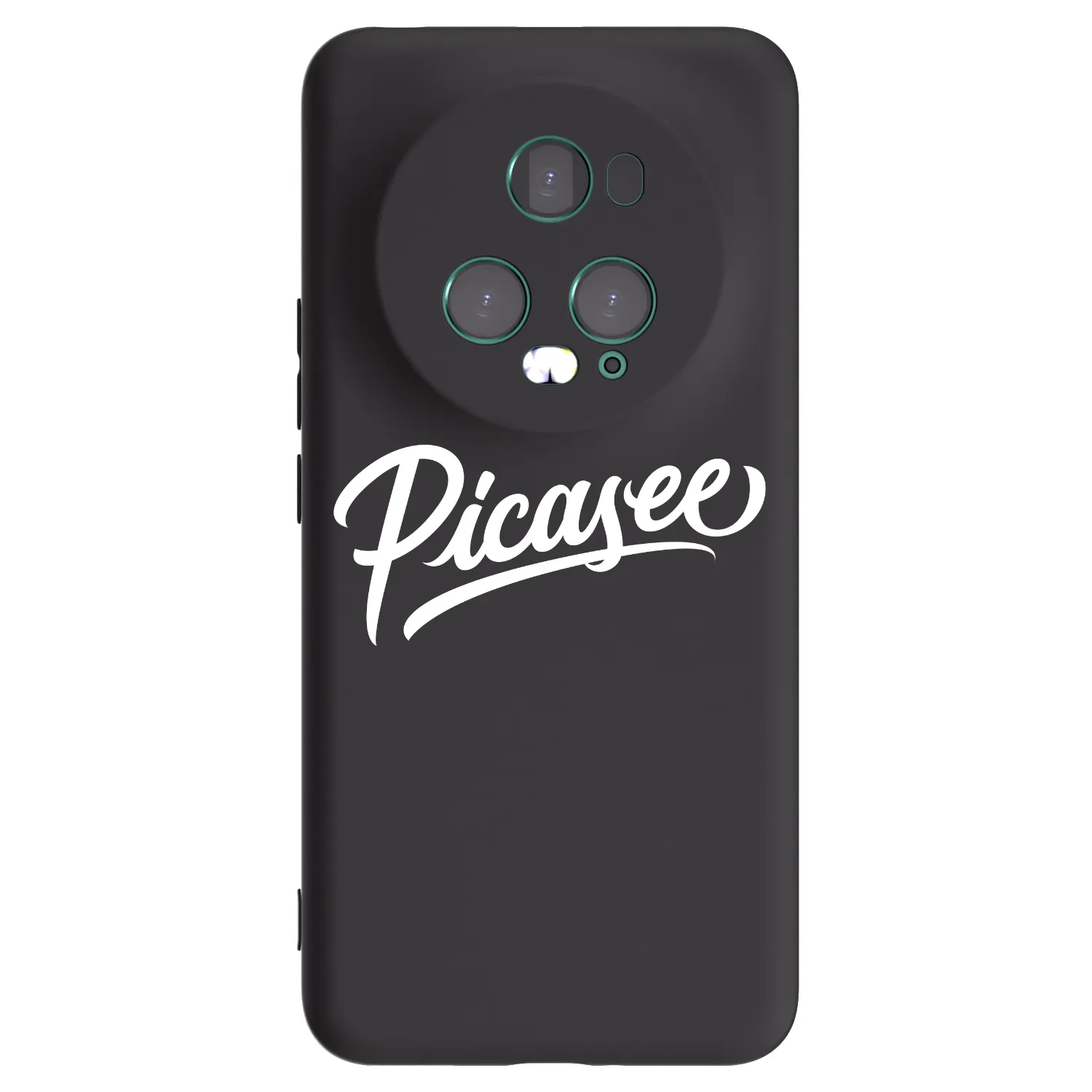 Picasee Honor Magic5 Pro Hülle - Schwarzes Silikon - Picasee - old logo - white