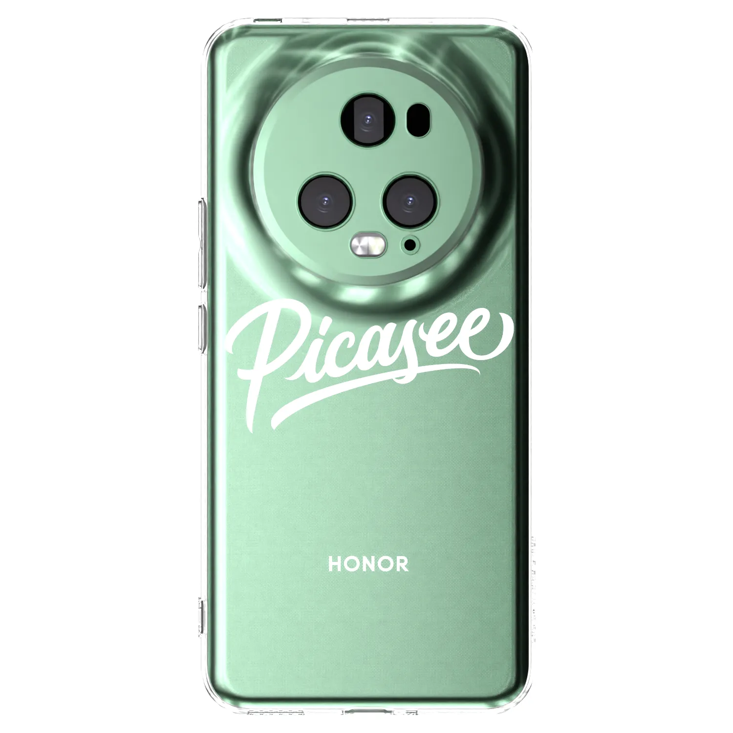 Picasee Honor Magic5 Pro Hülle - Transparentes Silikon - Picasee - old logo - white