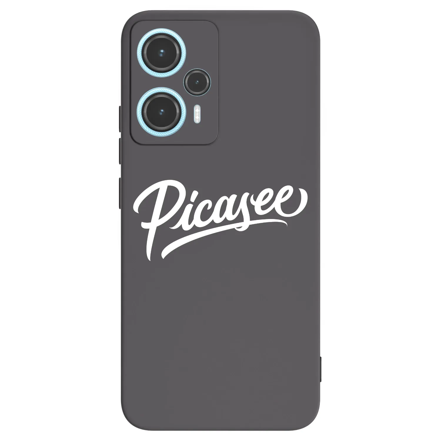 Picasee Xiaomi Poco F5 Hülle - Schwarzes Silikon - Picasee - old logo - white