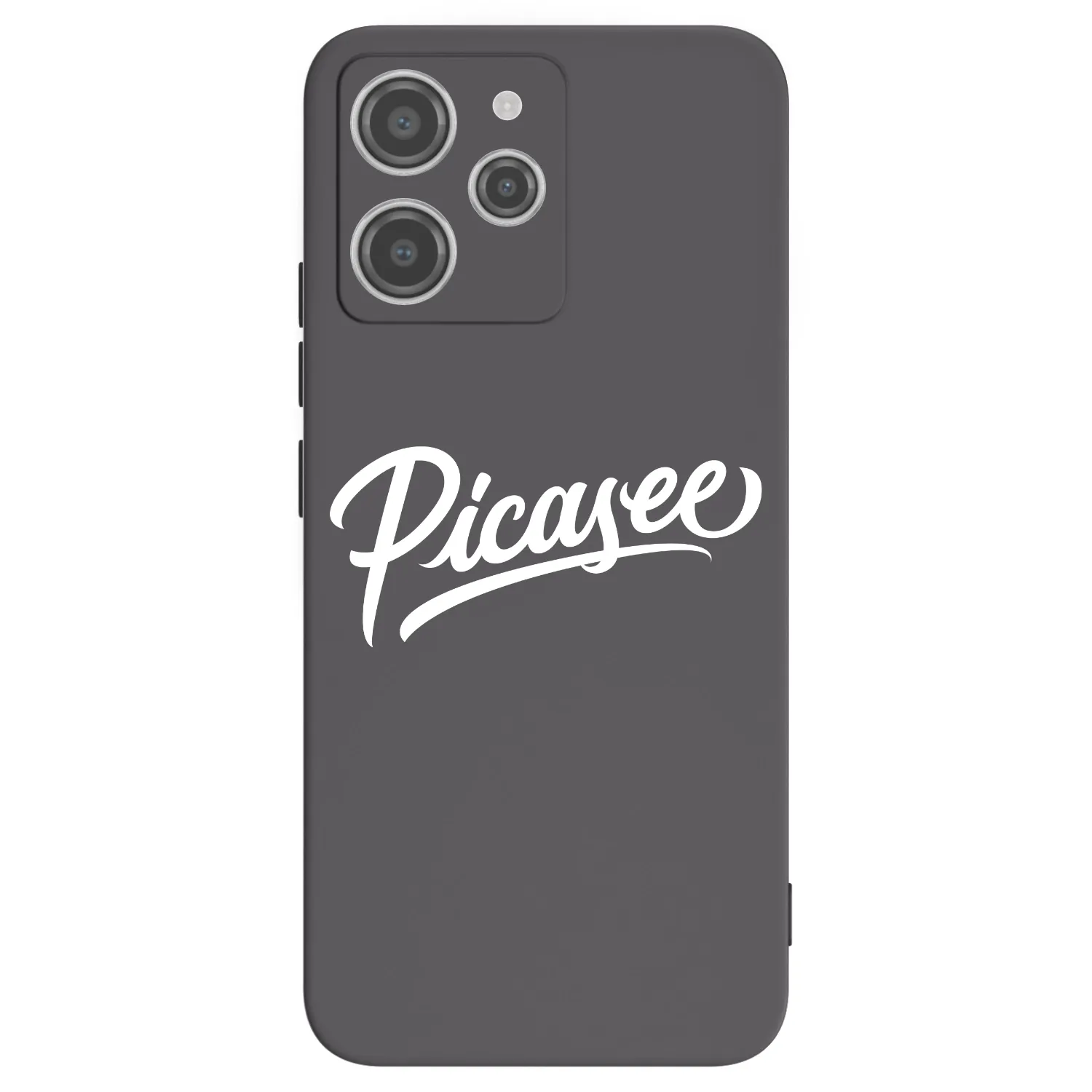 Picasee Xiaomi Redmi 12 4G Hülle - Schwarzes Silikon - Picasee - old logo - white