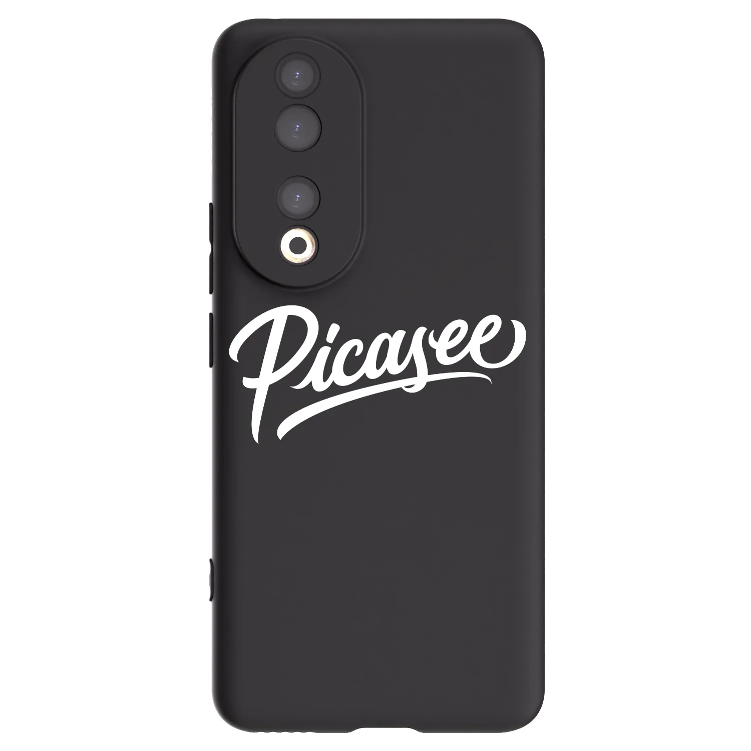 Picasee Honor 90 5G Hülle - Schwarzes Silikon - Picasee - old logo - white