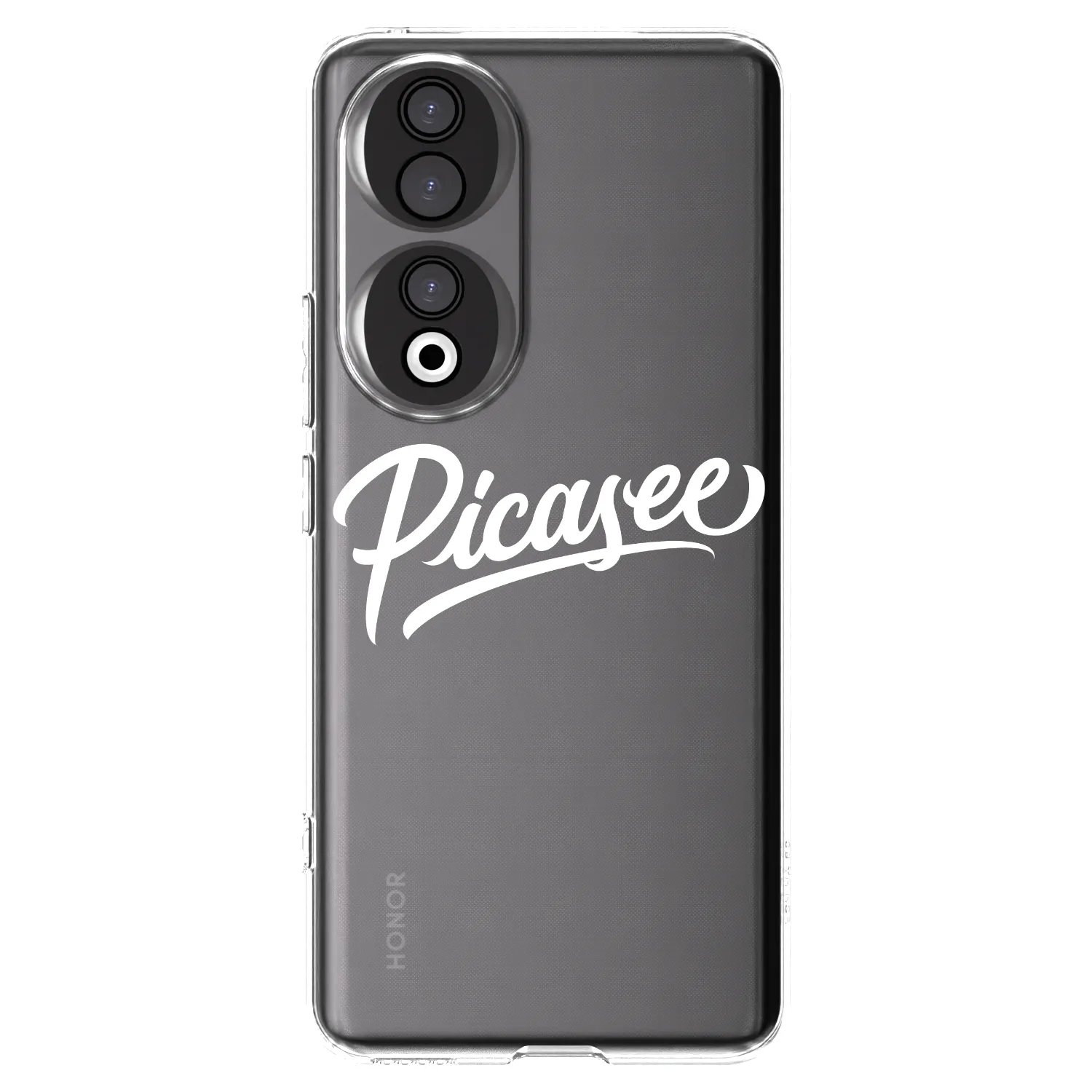 Picasee Honor 90 5G Hülle - Transparentes Silikon - Picasee - old logo - white