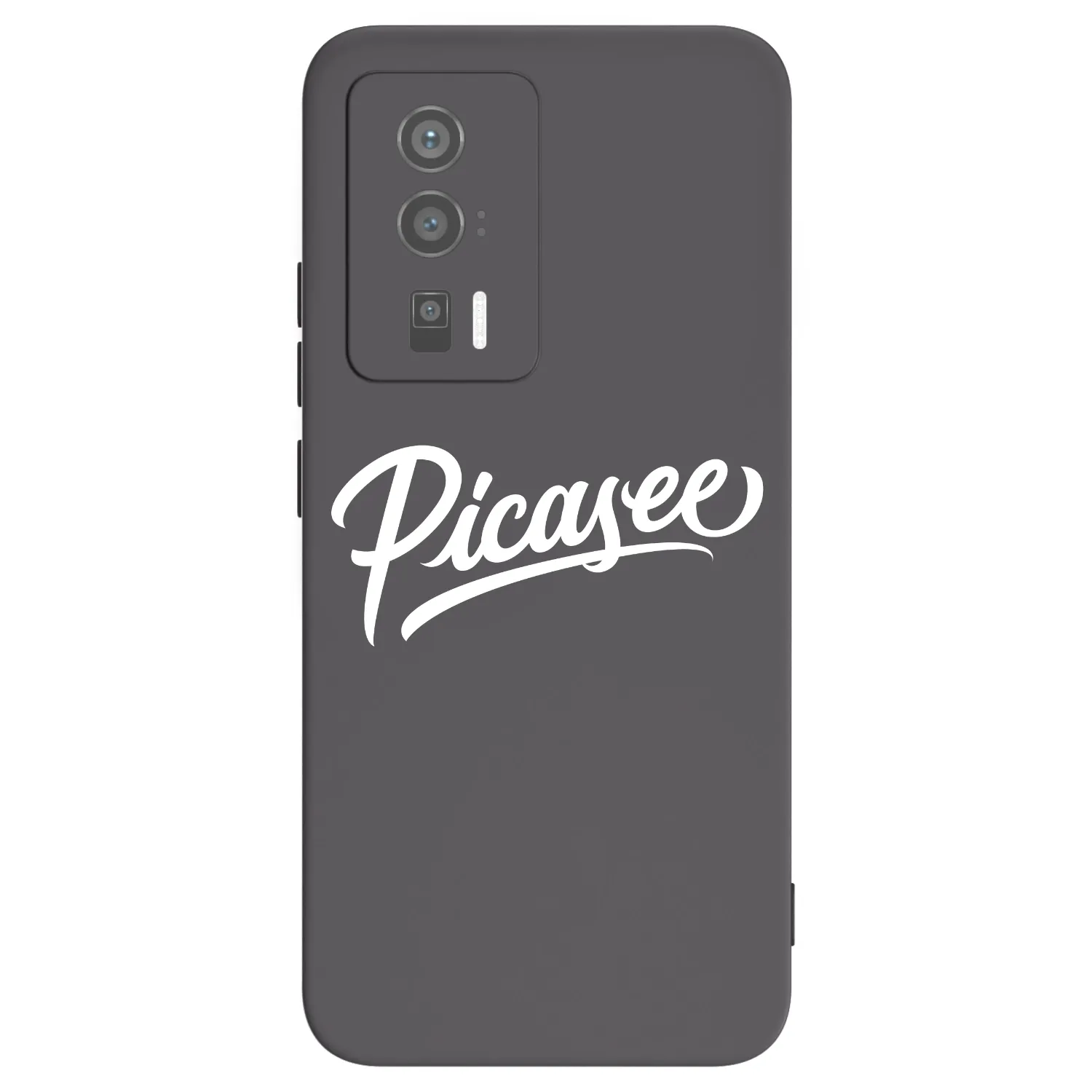 Picasee Xiaomi Poco F5 Pro 5G Hülle - Schwarzes Silikon - Picasee - old logo - white