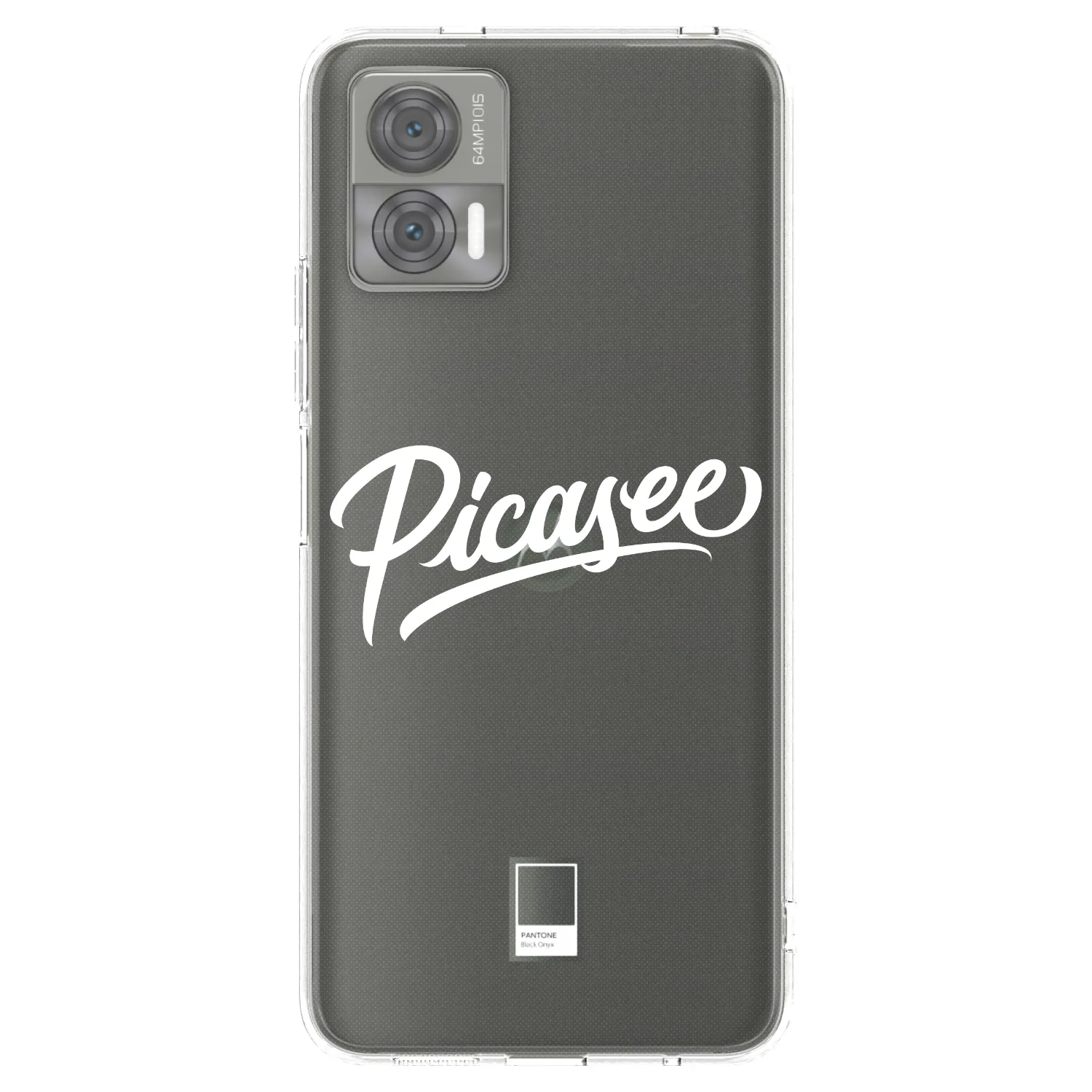 Picasee Motorola Edge 30 Neo Hülle - Transparentes Silikon - Picasee - old logo - white