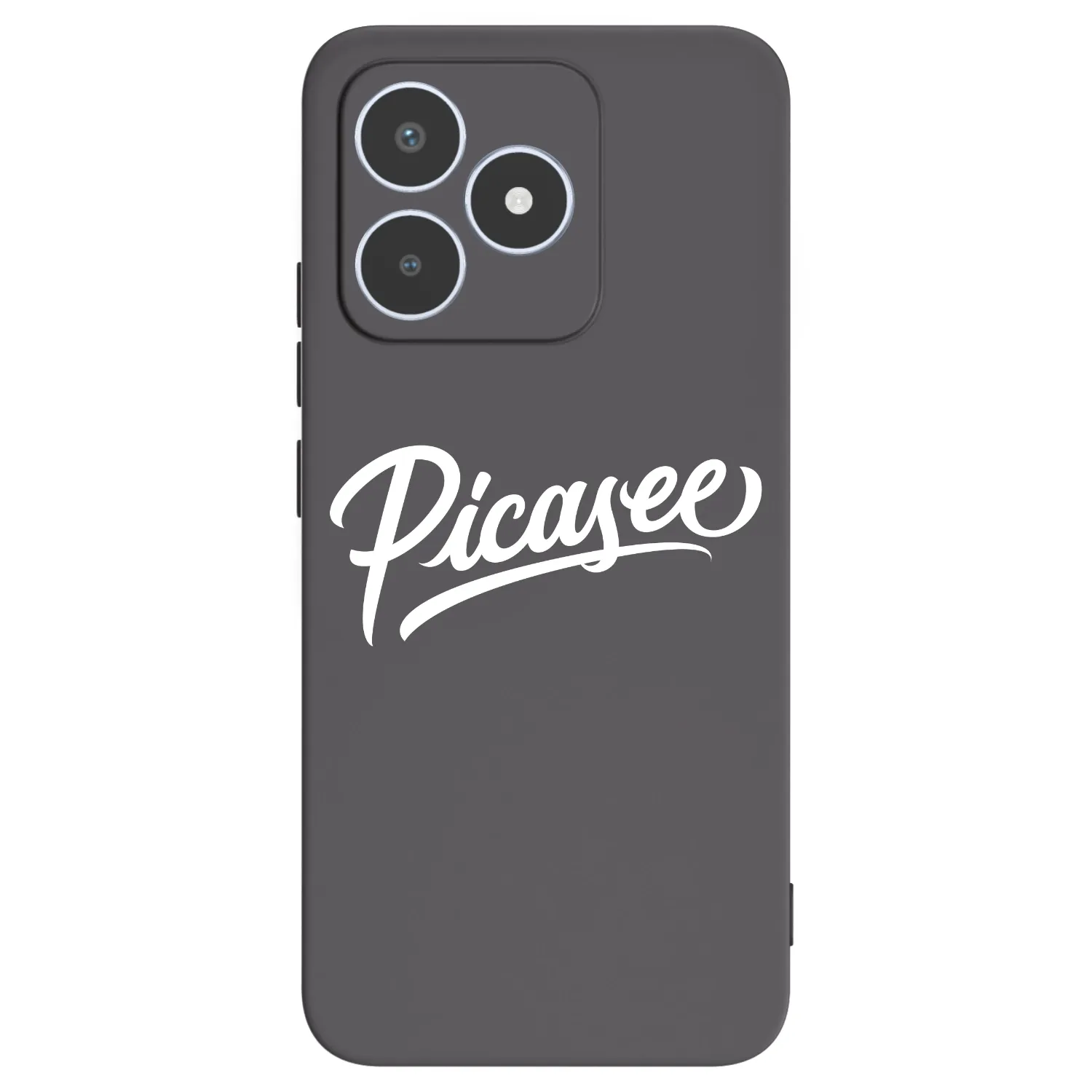 Picasee Realme C53 Hülle - Schwarzes Silikon - Picasee - old logo - white