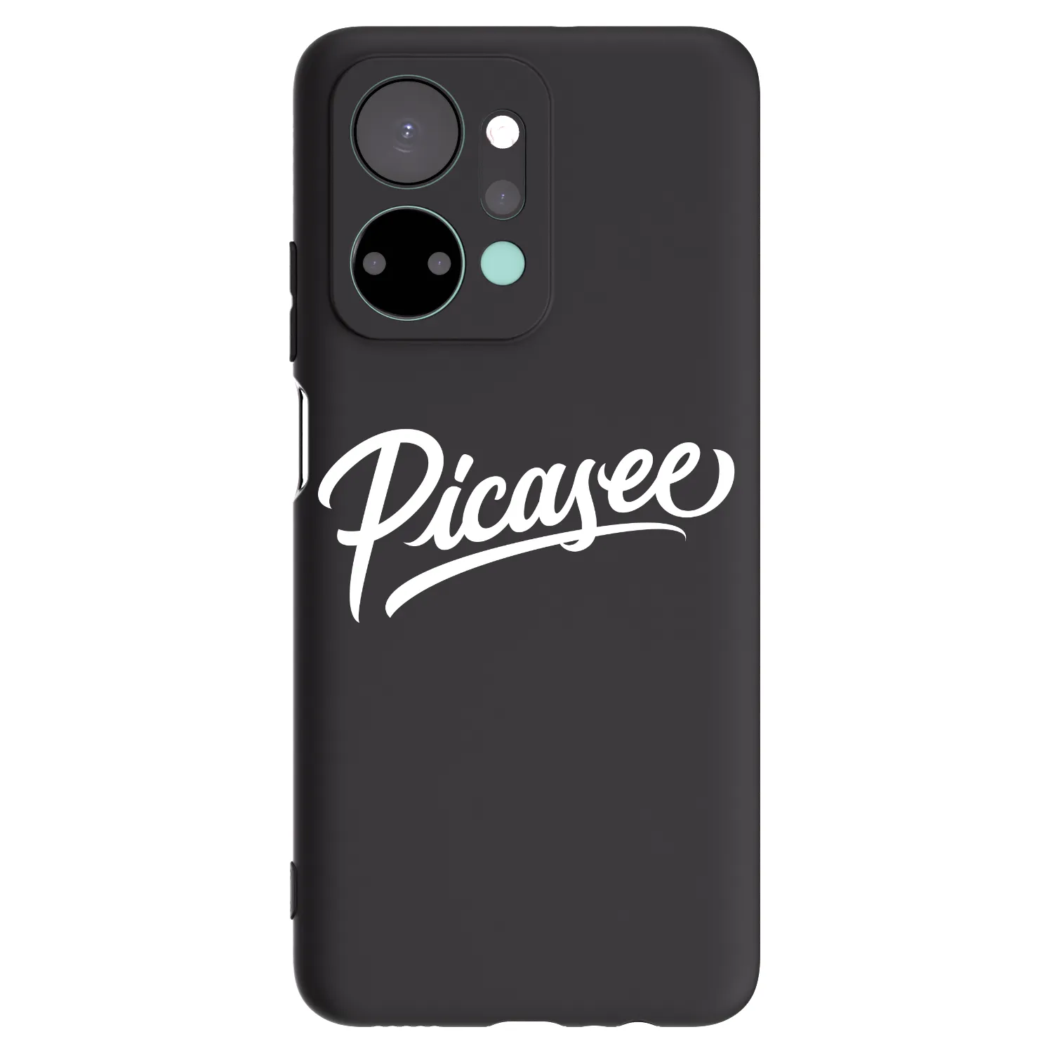 Picasee Honor X7a Hülle - Schwarzes Silikon - Picasee - old logo - white