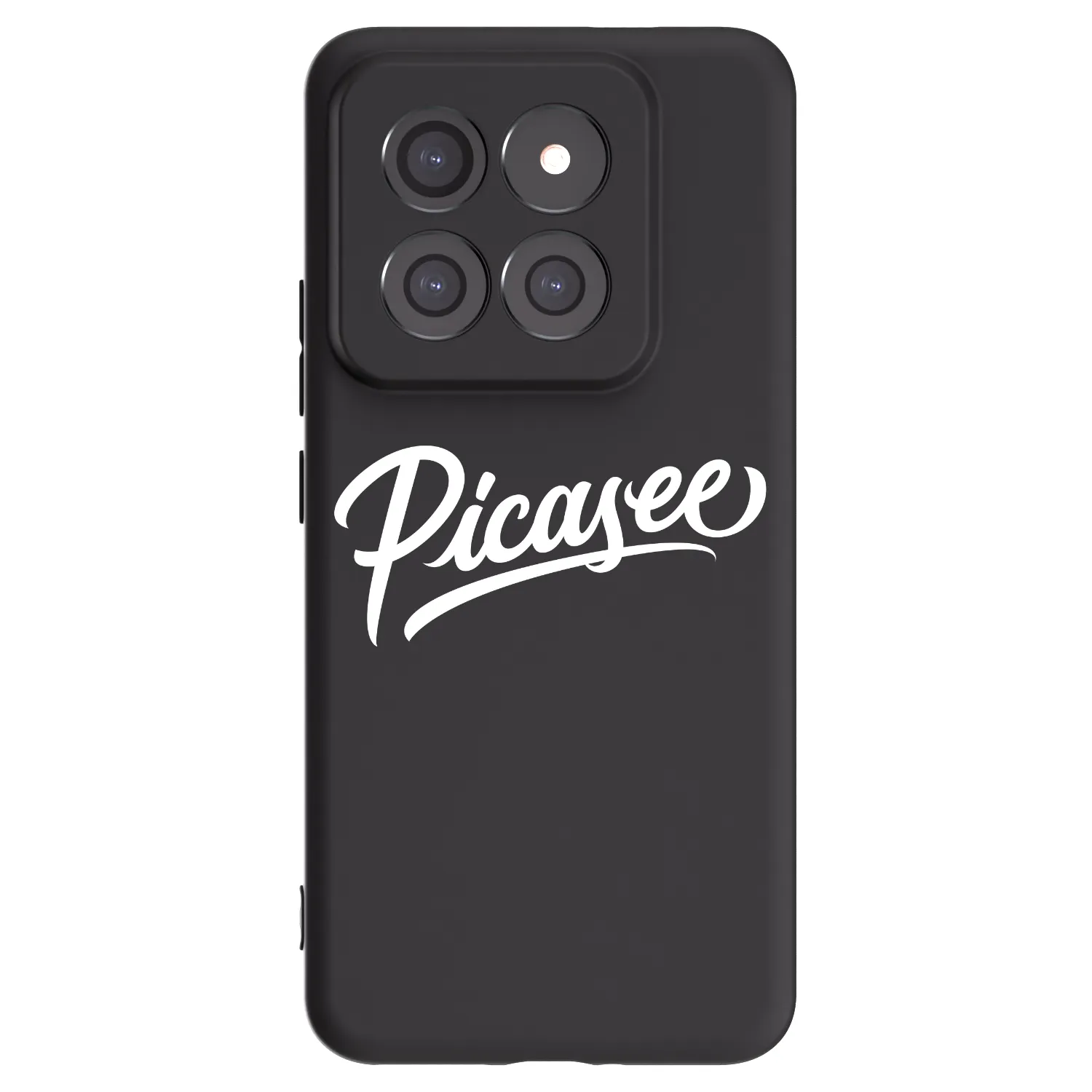 Picasee Xiaomi 14 Pro Hülle - Schwarzes Silikon - Picasee - old logo - white