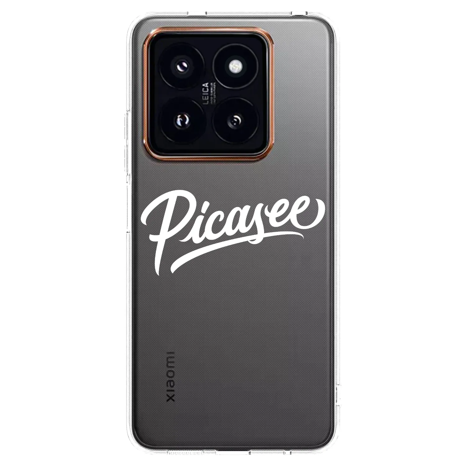 Picasee Xiaomi 14 Pro Hülle - Transparentes Silikon - Picasee - old logo - white