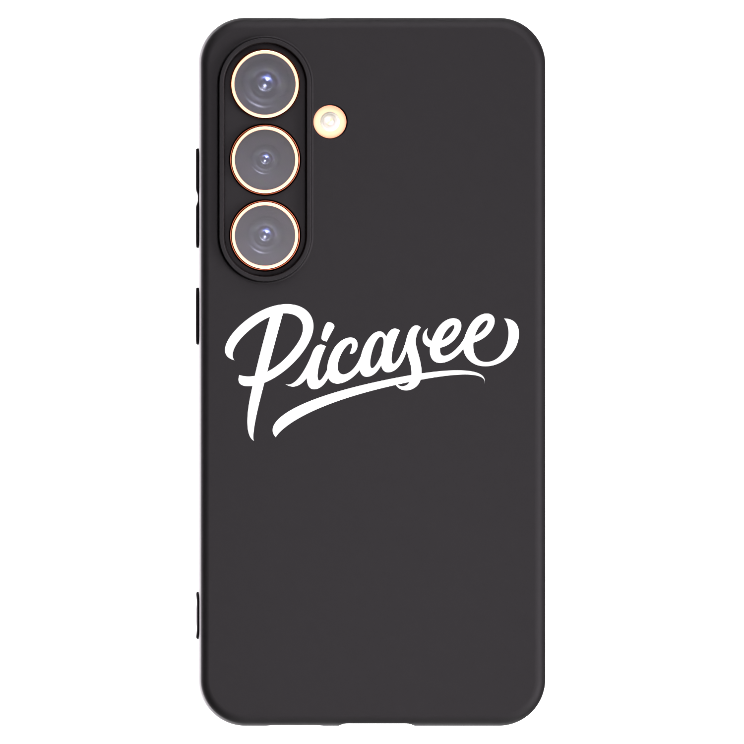 Picasee Samsung Galaxy S24 S921B 5G Hülle - Schwarzes Silikon - Picasee - old logo - white