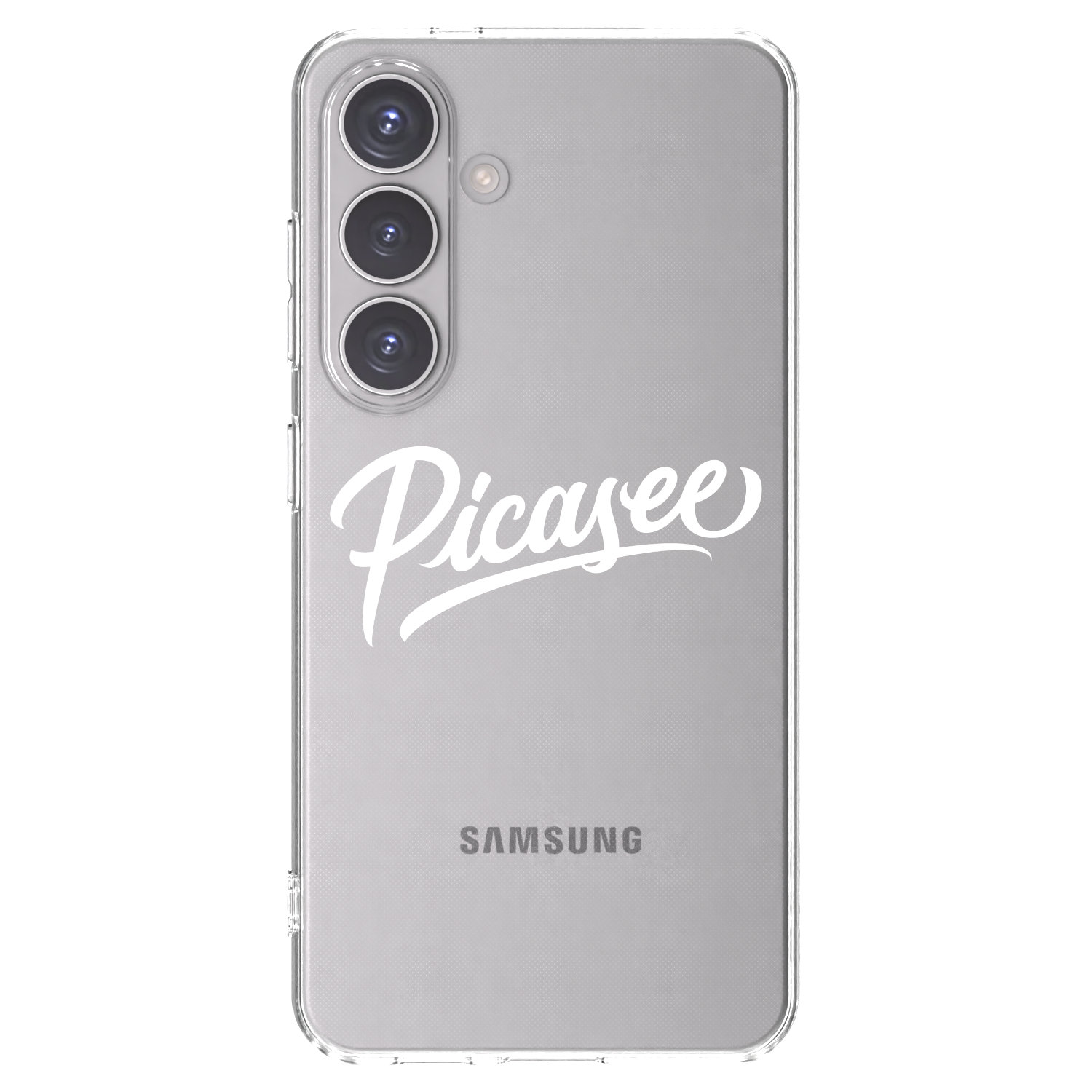 Picasee Samsung Galaxy S24 S921B 5G Hülle - Transparentes Silikon - Picasee - old logo - white