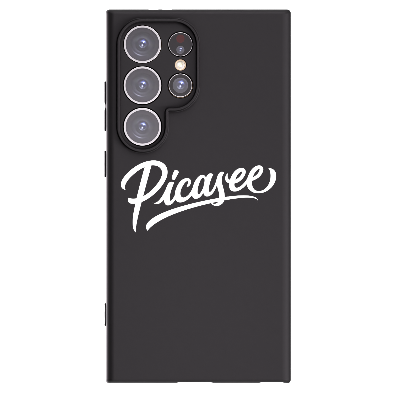 Picasee Samsung Galaxy S24 Ultra S928B 5G Hülle - Schwarzes Silikon - Picasee - old logo - white