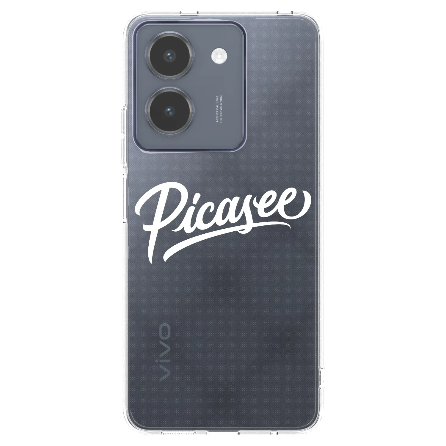 Picasee Vivo Y36 4G Hülle - Transparentes Silikon - Picasee - old logo - white