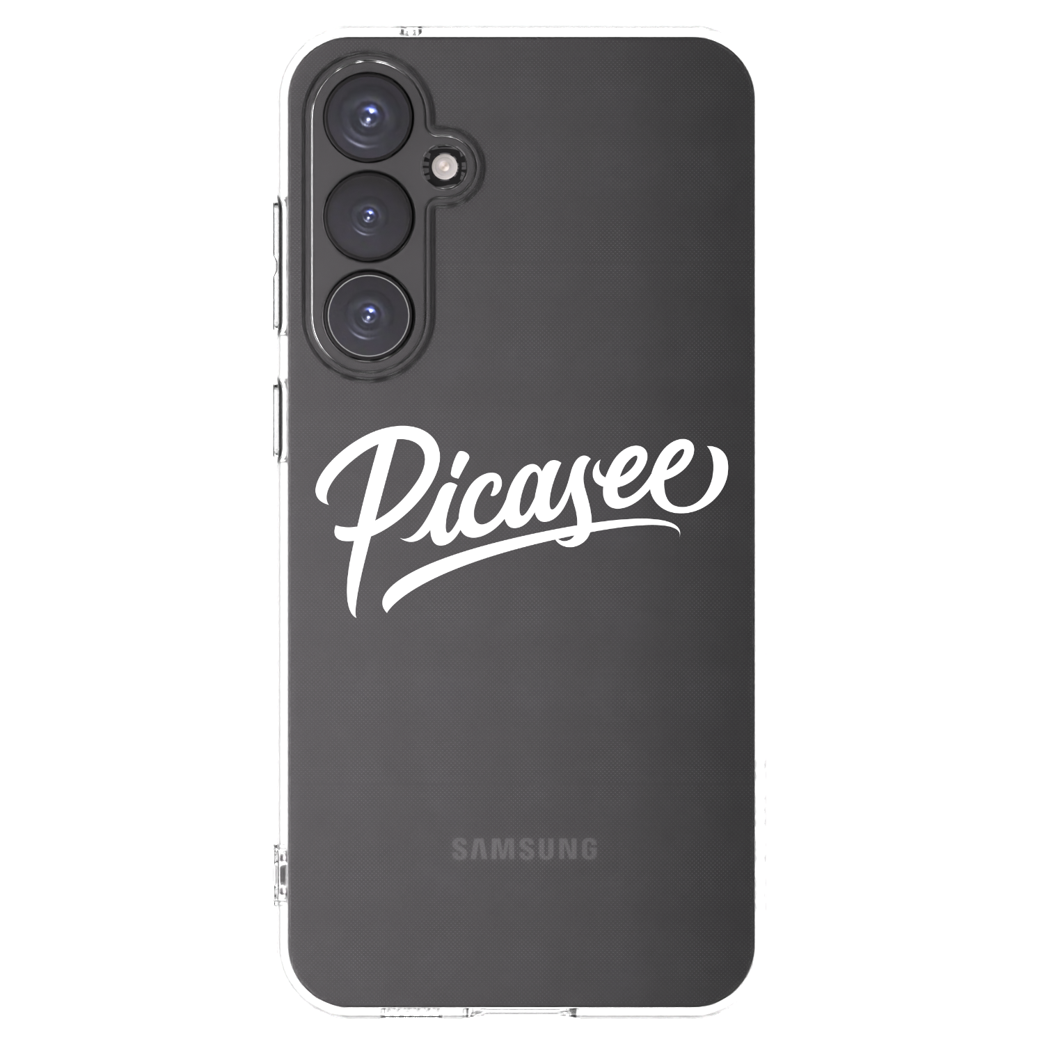 Picasee Samsung Galaxy S23 FE S711B Hülle - Transparentes Silikon - Picasee - old logo - white