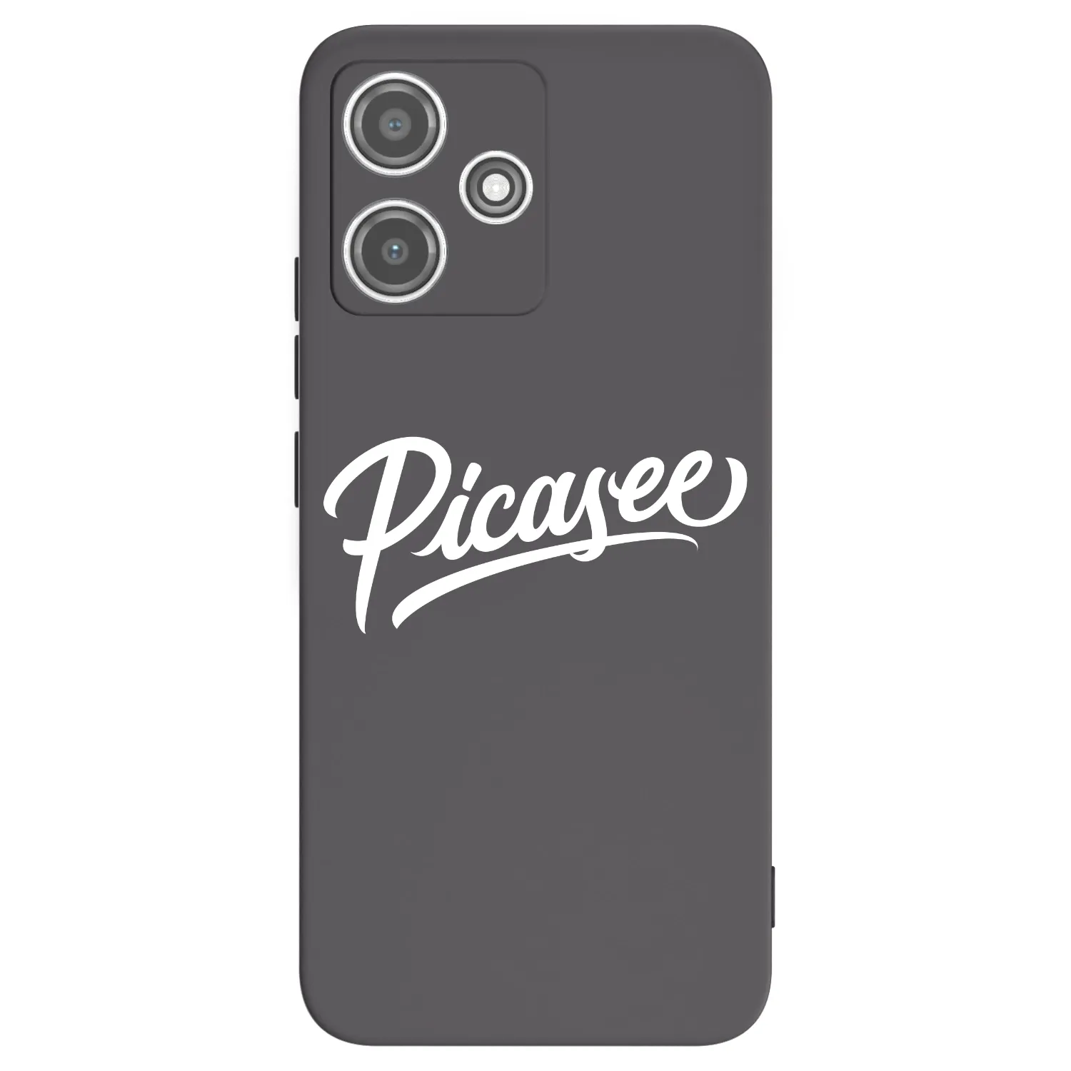 Picasee Xiaomi Redmi 12 5G Hülle - Schwarzes Silikon - Picasee - old logo - white
