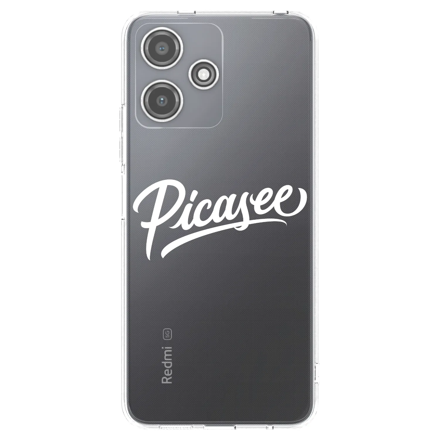 Picasee Xiaomi Redmi 12 5G Hülle - Transparentes Silikon - Picasee - old logo - white