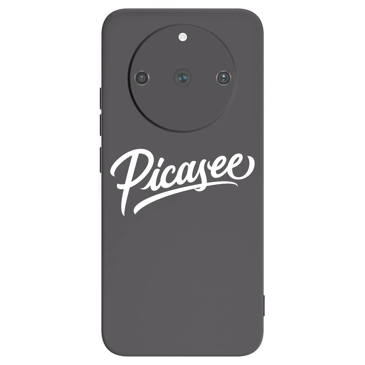 Picasee Realme 11 Pro+ Hülle - Schwarzes Silikon - Picasee - old logo - white