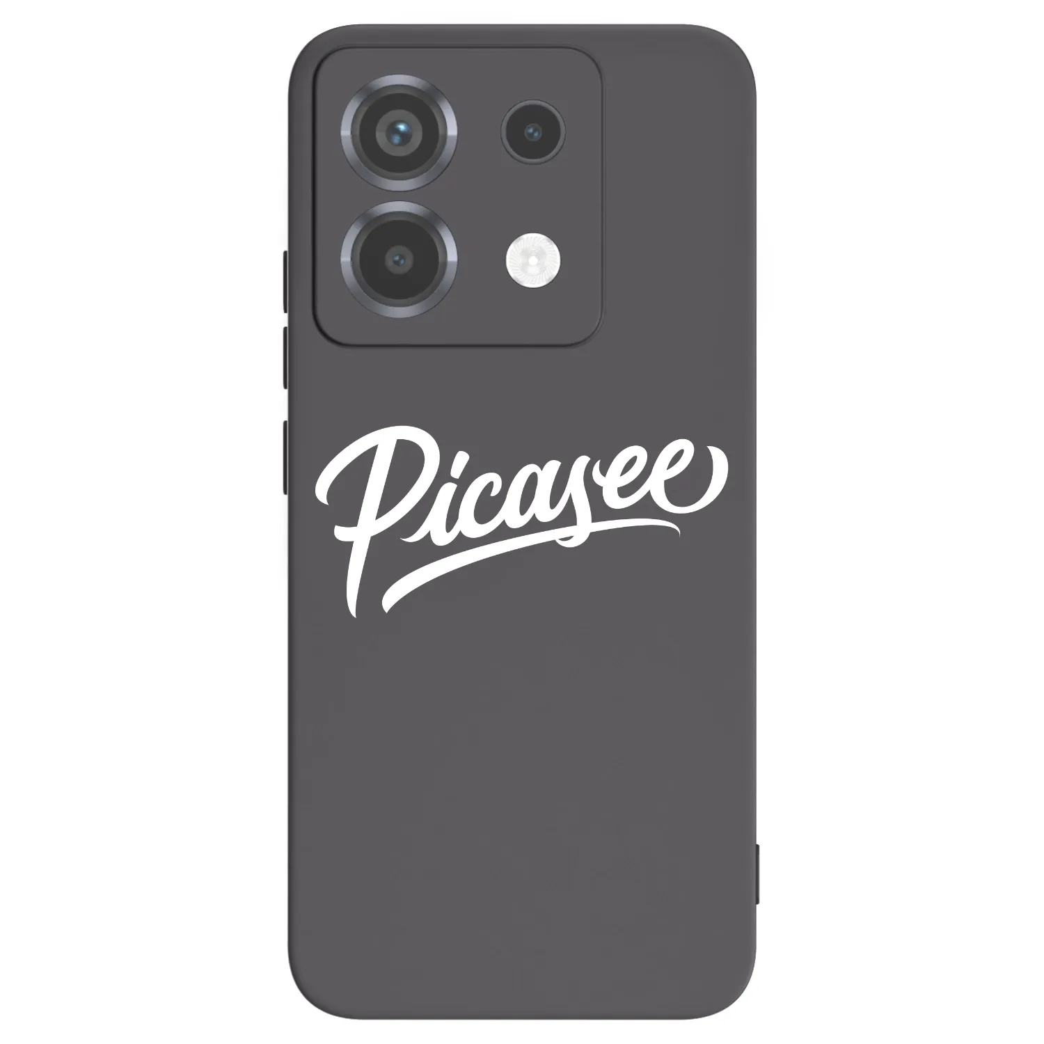 Picasee Xiaomi Poco X6 Hülle - Schwarzes Silikon - Picasee - old logo - white