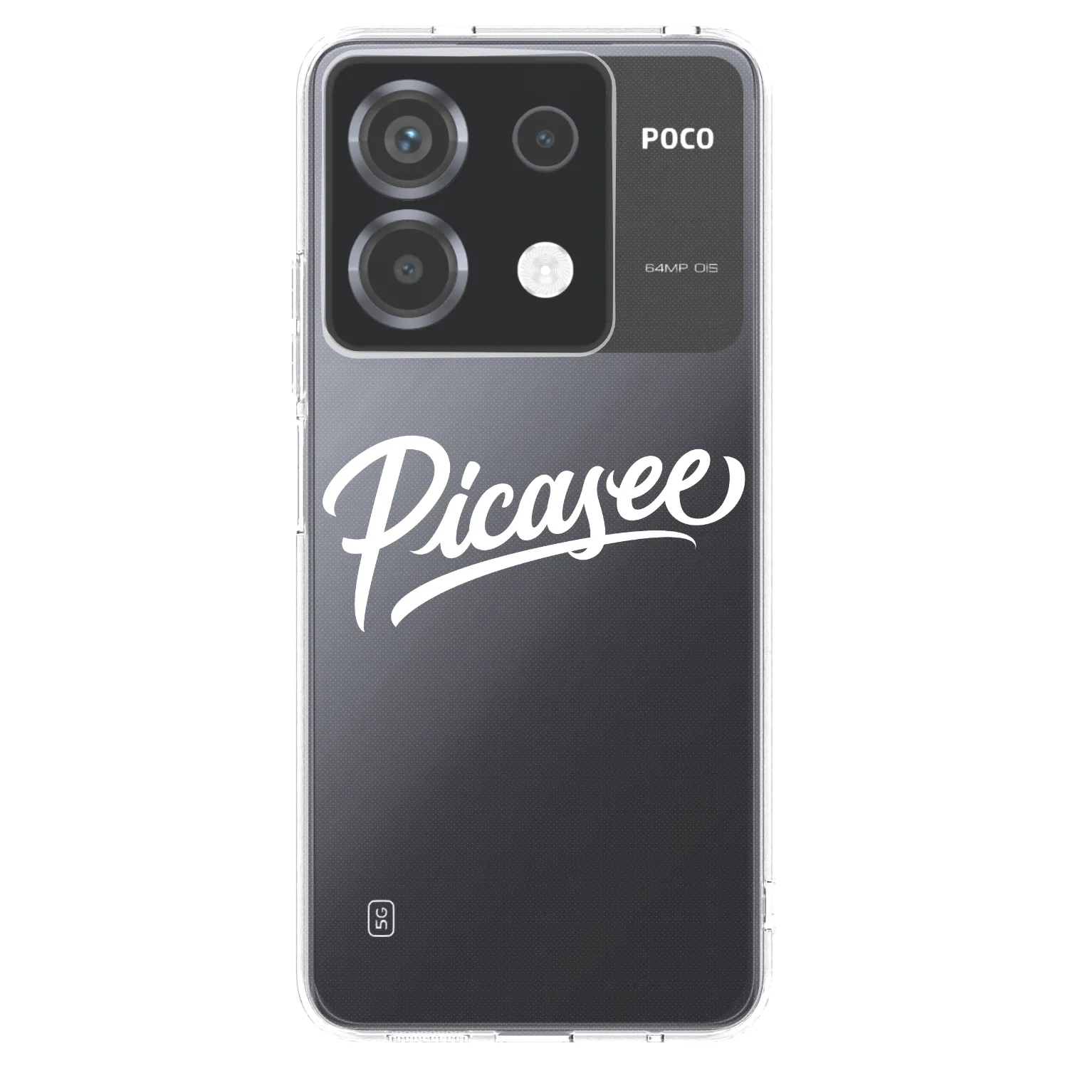Picasee Xiaomi Poco X6 Hülle - Transparentes Silikon - Picasee - old logo - white