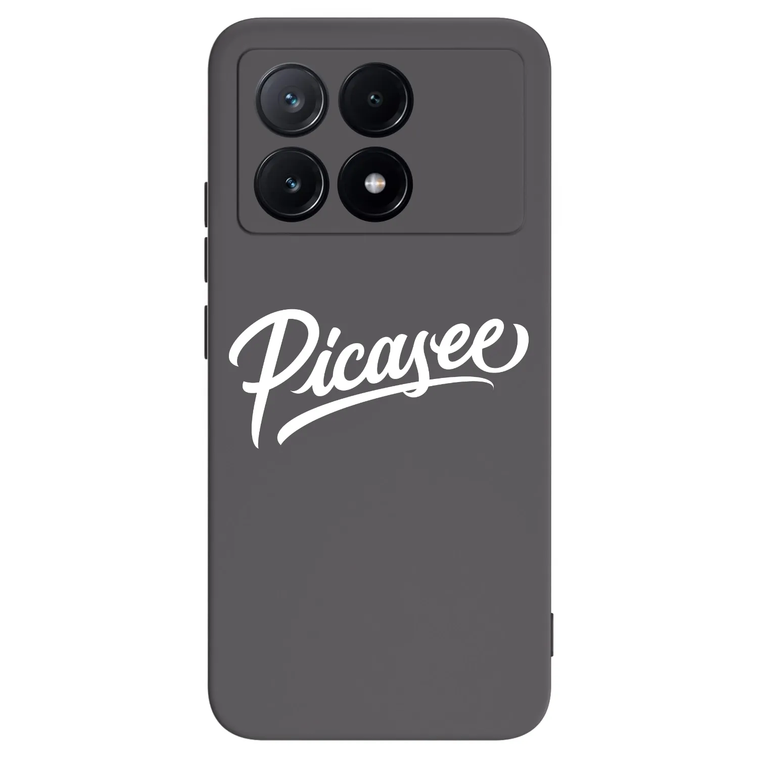 Picasee Xiaomi Poco X6 Pro Hülle - Schwarzes Silikon - Picasee - old logo - white