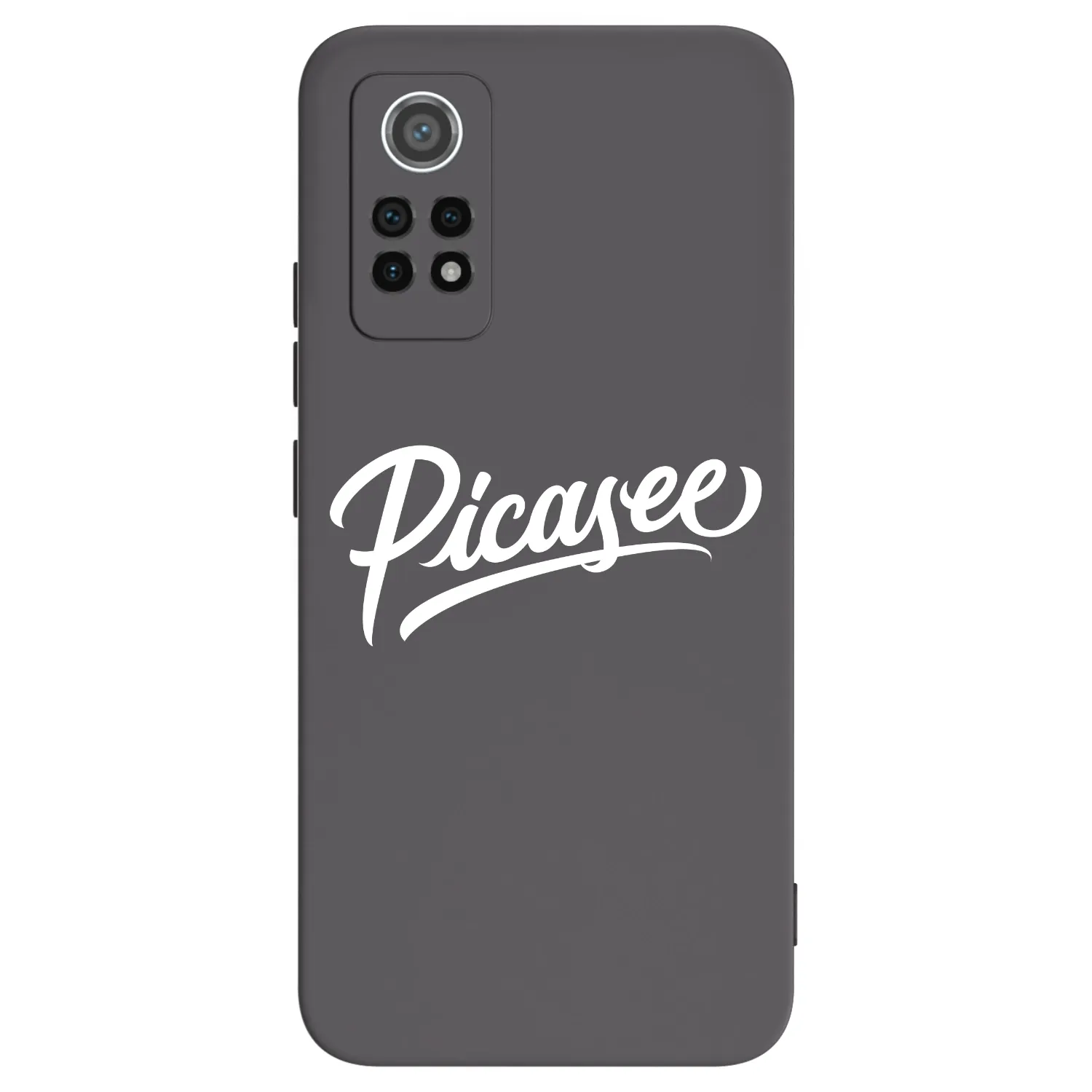 Picasee Xiaomi Redmi Note 12 Pro 4G Hülle - Schwarzes Silikon - Picasee - old logo - white