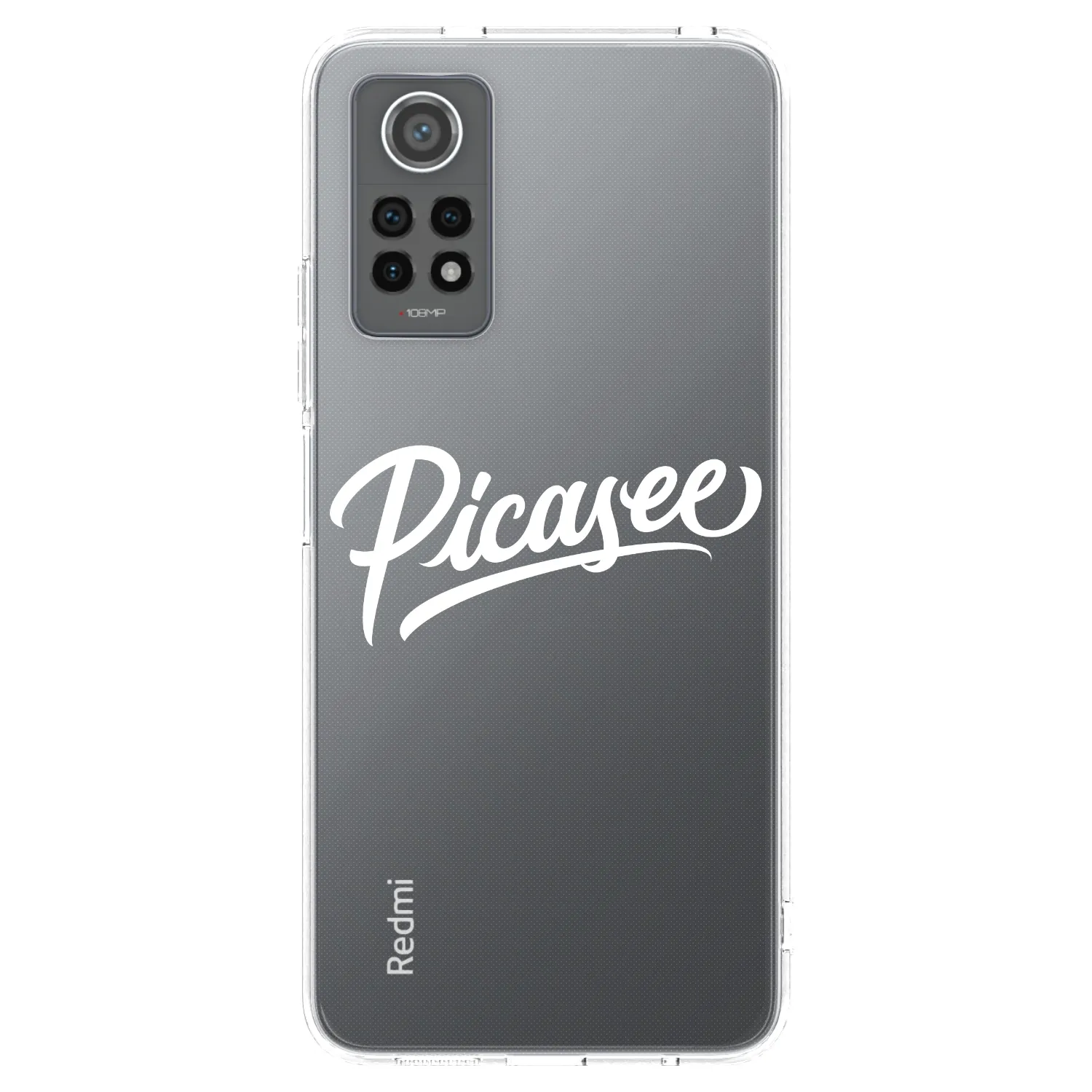 Picasee Xiaomi Redmi Note 12 Pro 4G Hülle - Transparentes Silikon - Picasee - old logo - white