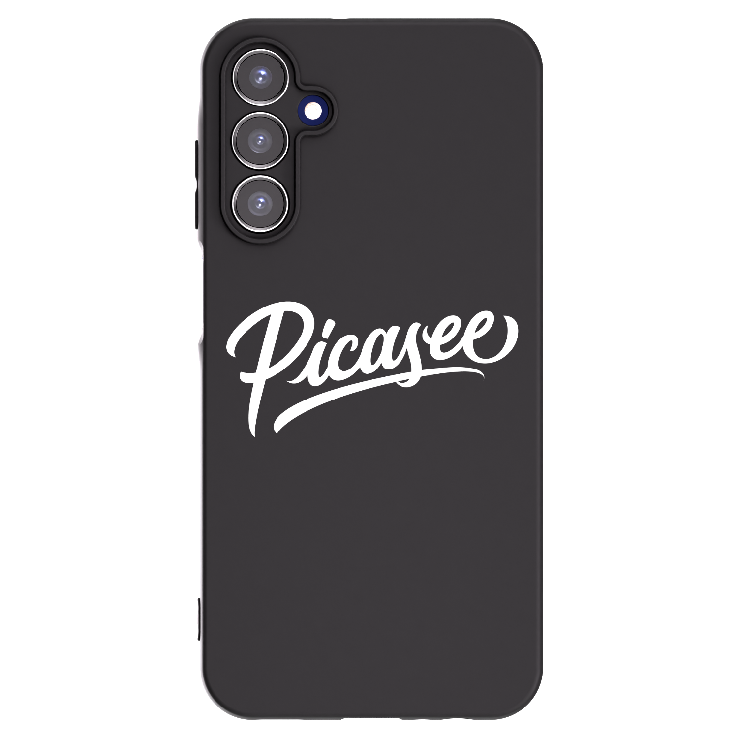 Picasee Samsung Galaxy A15 A155F 4G Hülle - Schwarzes Silikon - Picasee - old logo - white