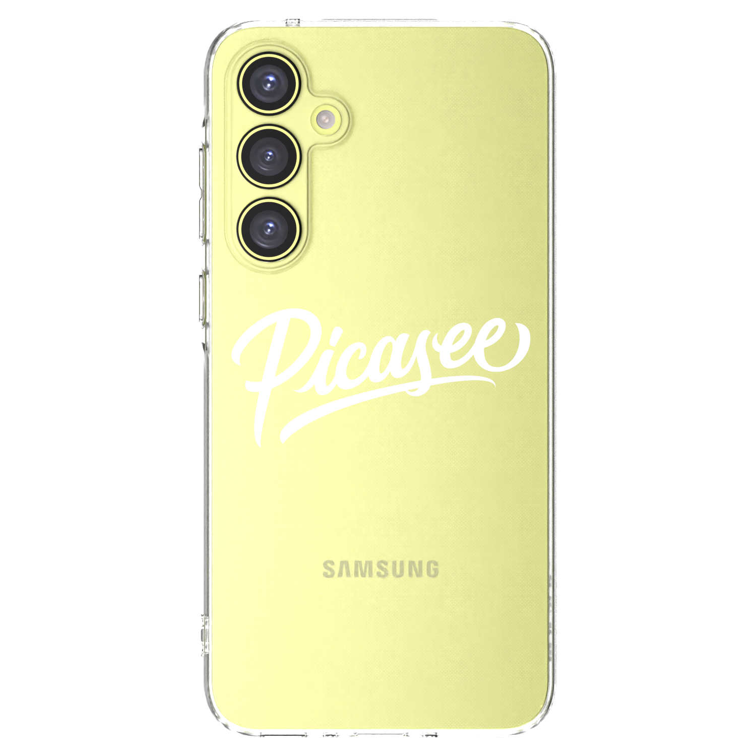 Picasee Samsung Galaxy A35 5G A356B Hülle - Transparentes Silikon - Picasee - old logo - white