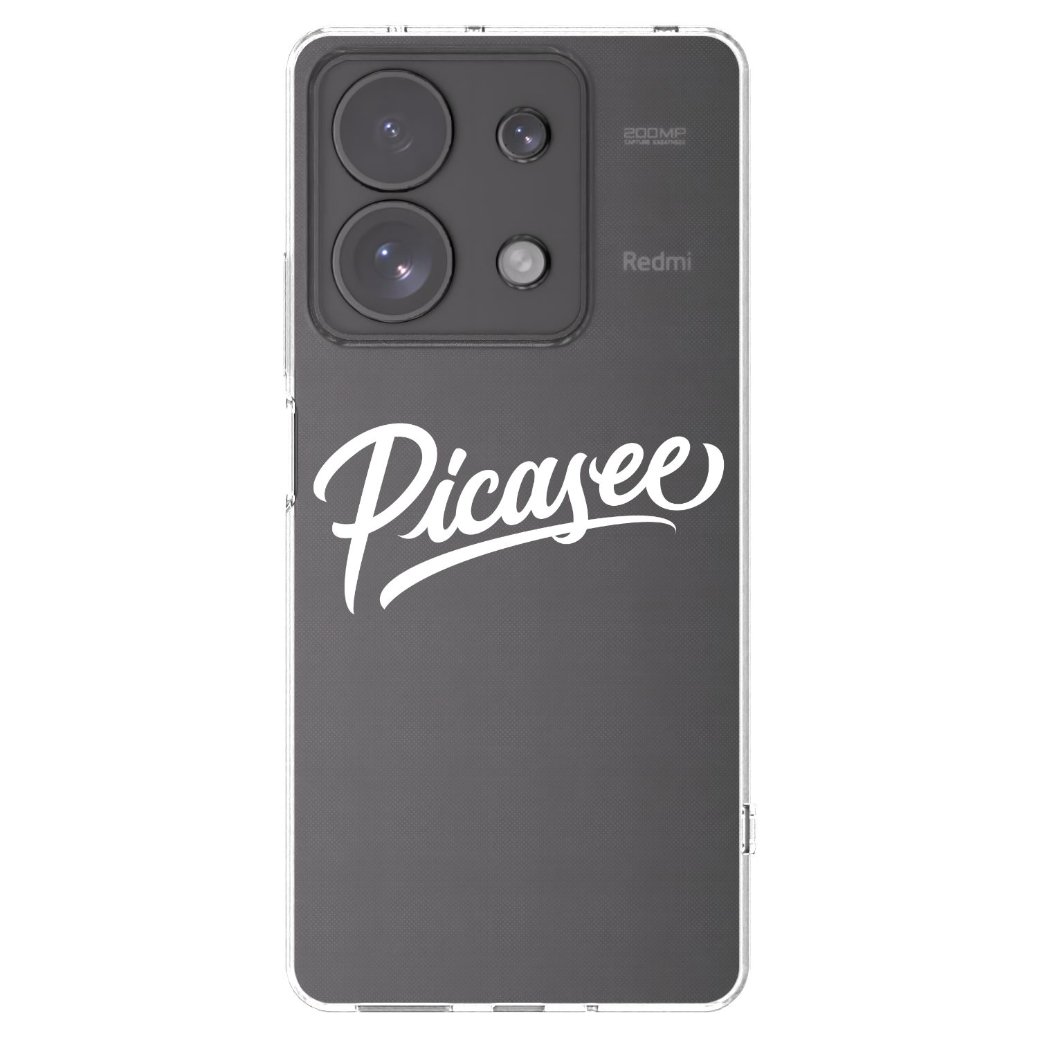 Picasee Xiaomi Redmi Note 13 Pro 4G Hülle - Transparentes Silikon - Picasee - old logo - white
