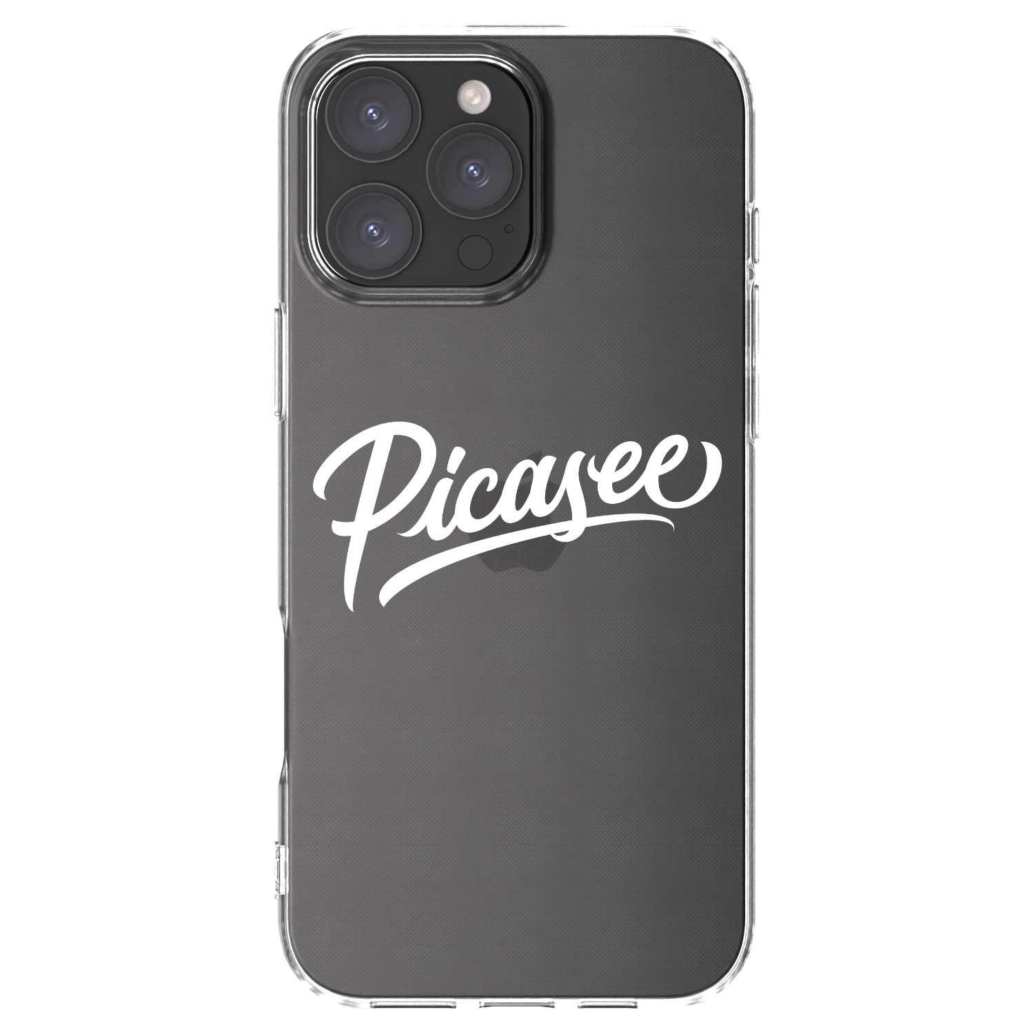 Picasee Apple iPhone 16 Pro Max Hülle - Transparentes Silikon - Picasee - old logo - white