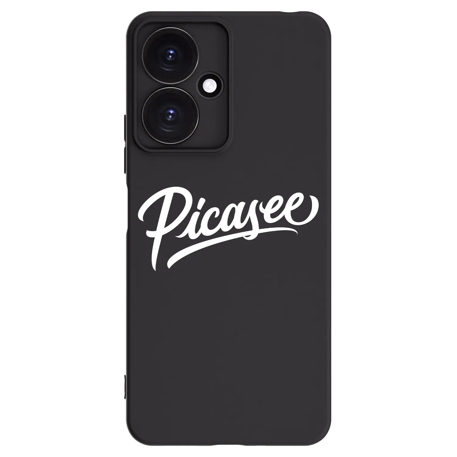 Picasee Xiaomi Redmi 13C 5G Hülle - Schwarzes Silikon - Picasee - old logo - white