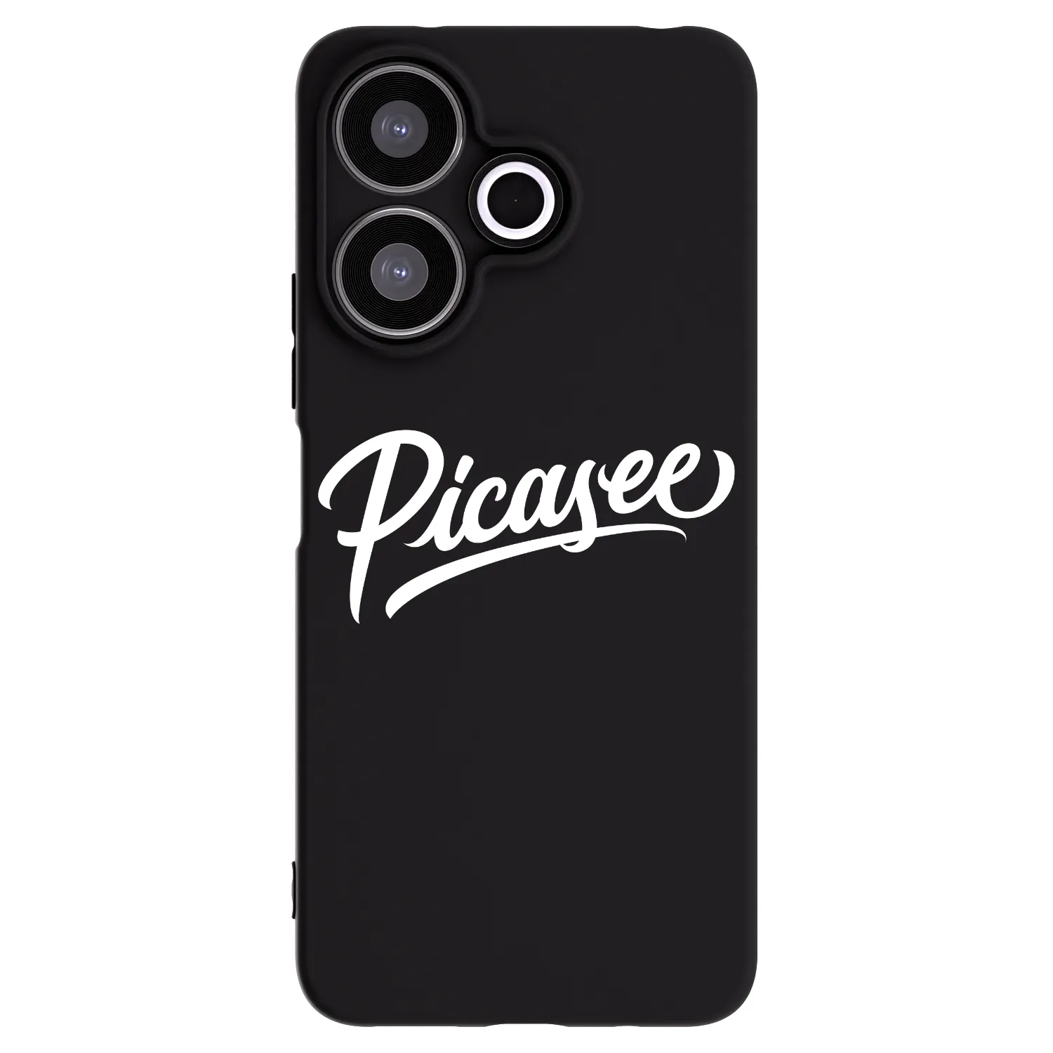 Picasee Xiaomi Redmi 13 4G Hülle - Schwarzes Silikon - Picasee - old logo - white