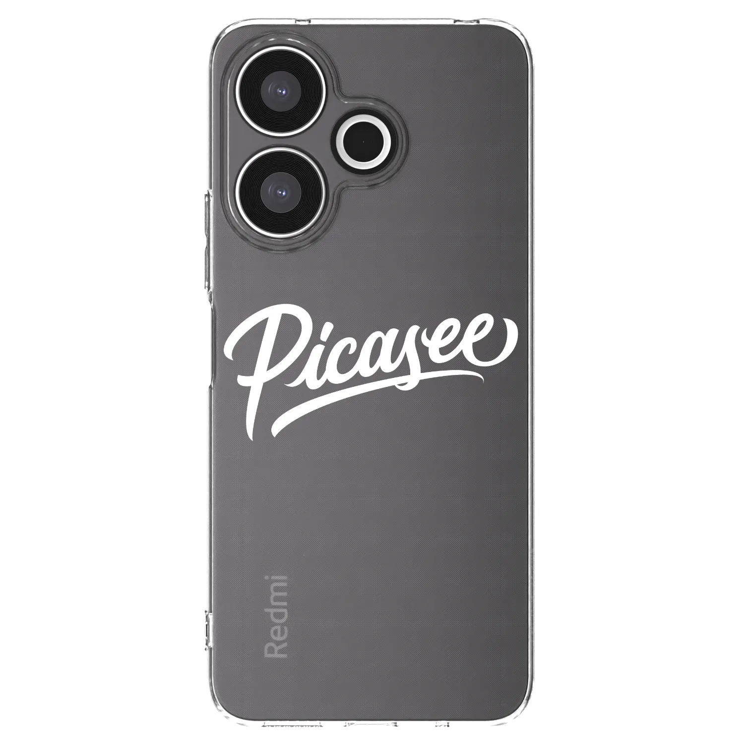 Picasee Xiaomi Redmi 13 4G Hülle - Transparentes Silikon - Picasee - old logo - white
