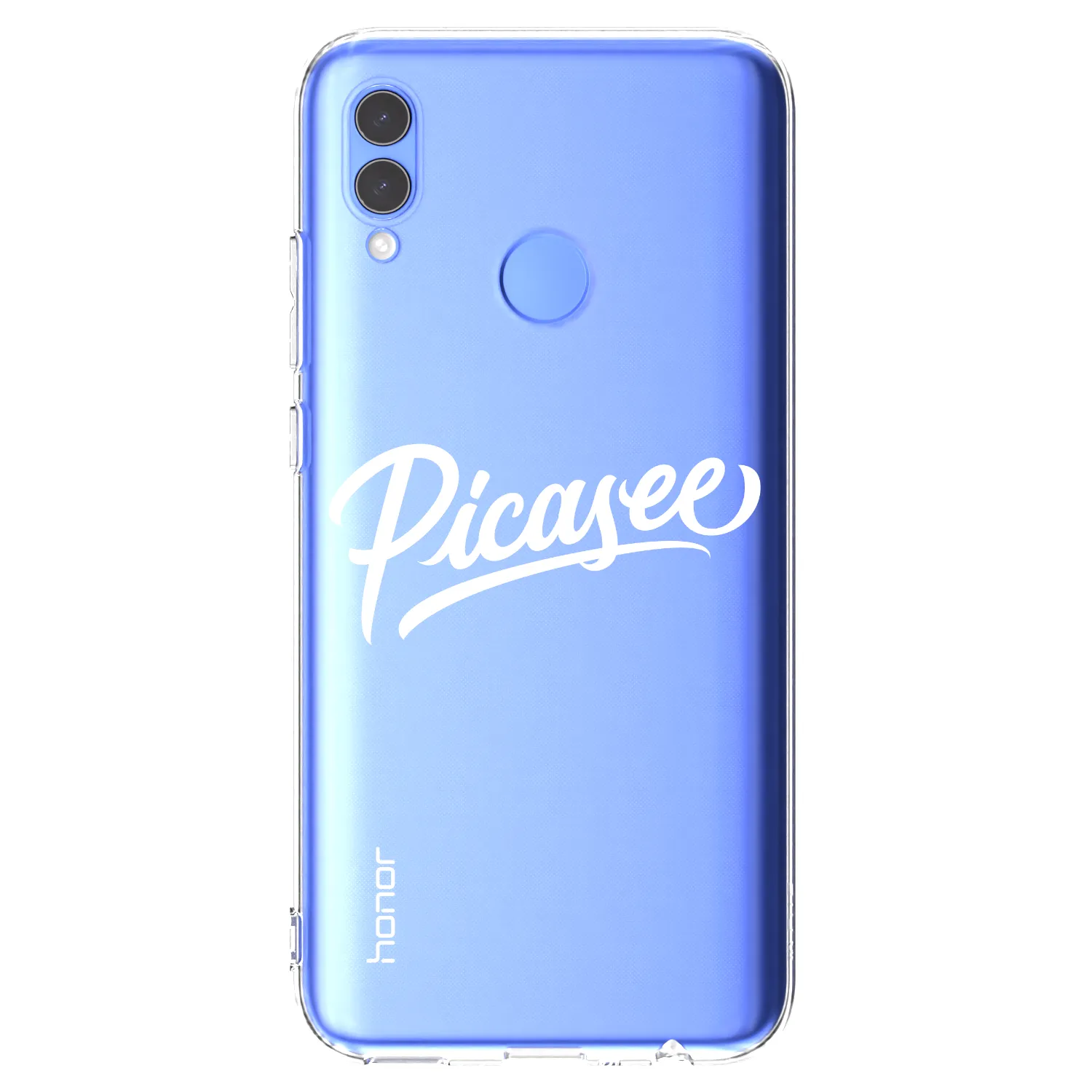 Picasee Huawei P Smart 2019 Hülle - Transparentes Silikon - Picasee - old logo - white