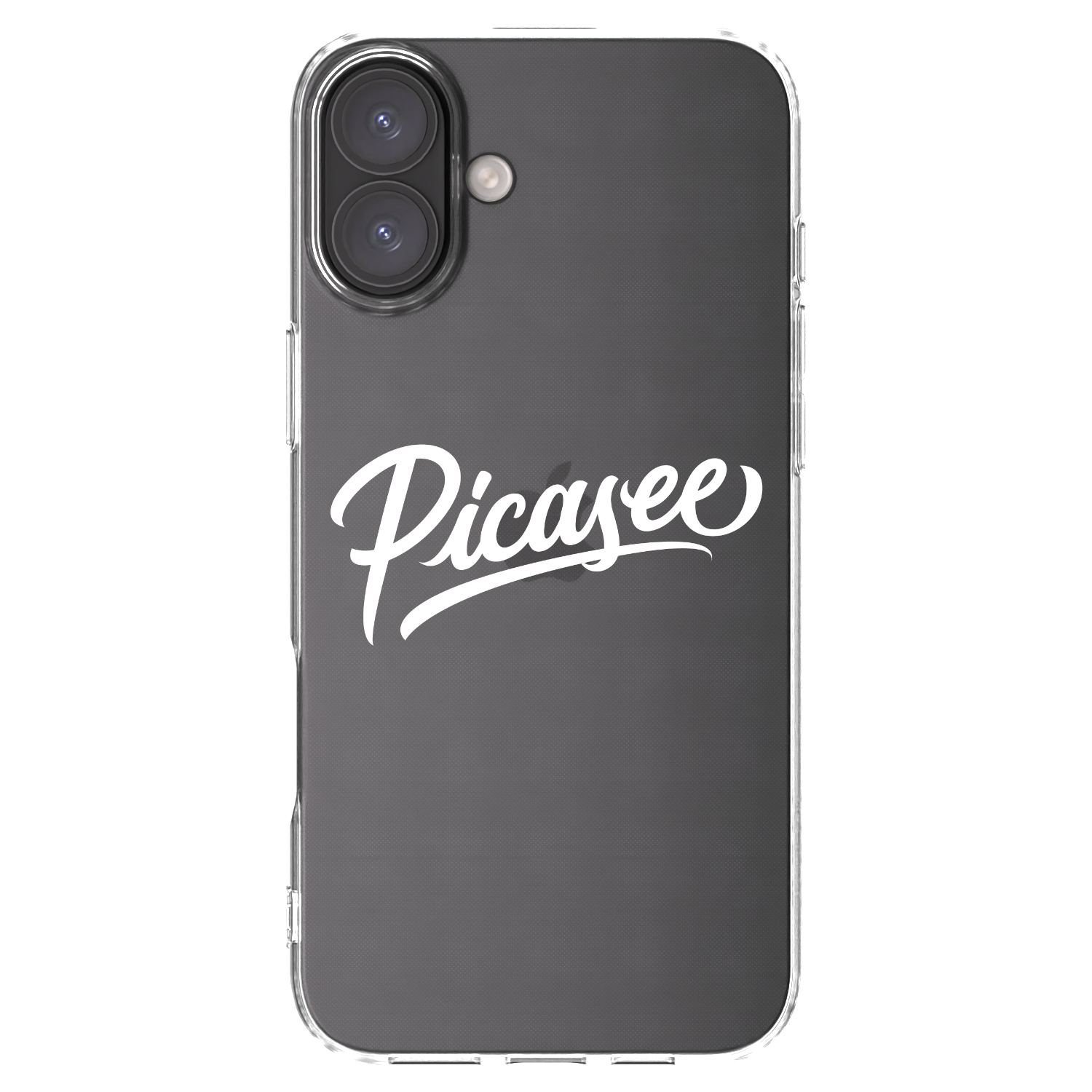 Picasee Apple iPhone 16 Plus Hülle - Transparentes Silikon - Picasee - old logo - white