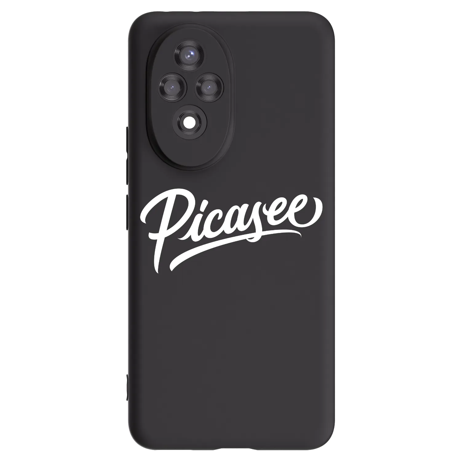 Picasee Honor 200 Pro 5G Hülle - Schwarzes Silikon - Picasee - old logo - white