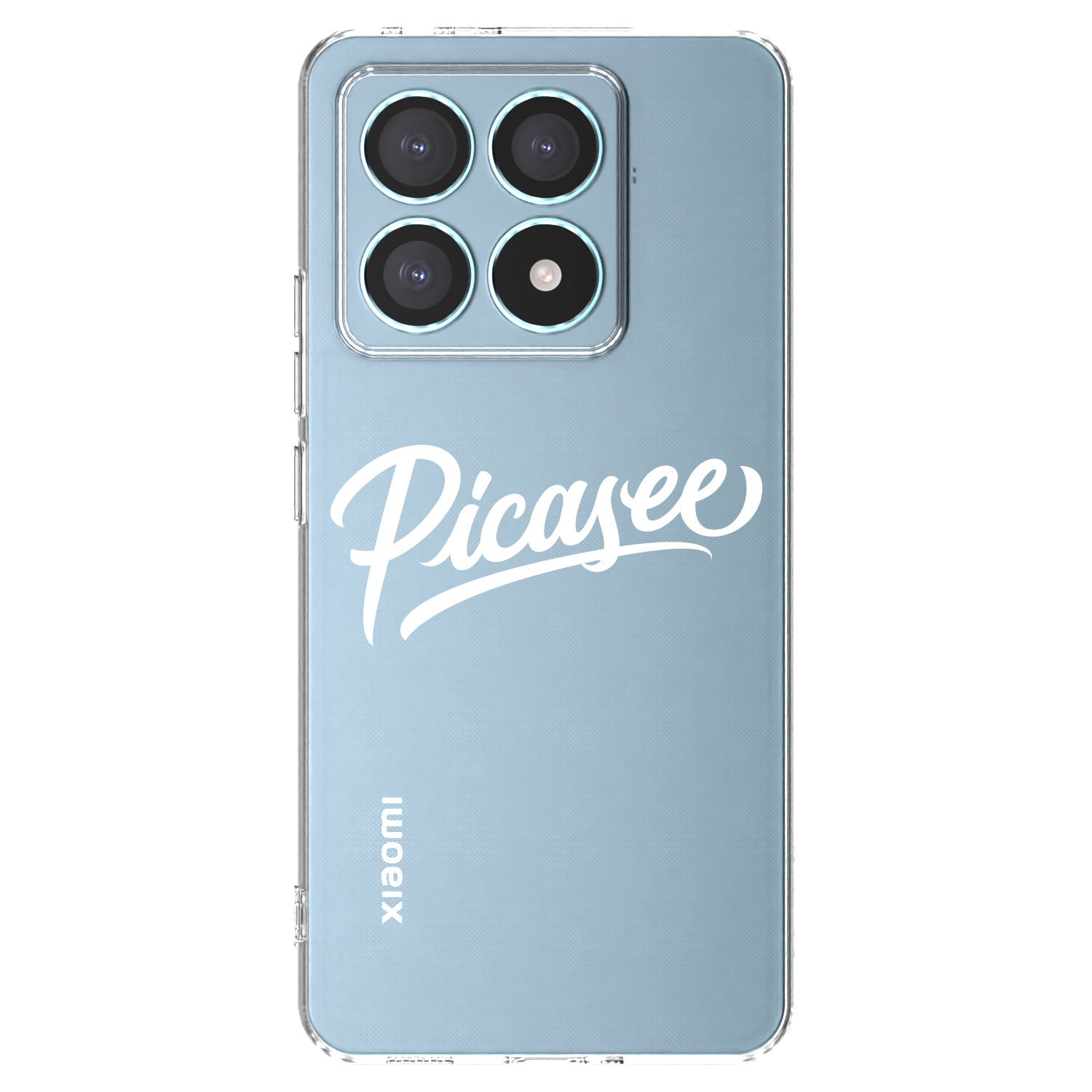Picasee Xiaomi 14T Pro Hülle - Transparentes Silikon - Picasee - old logo - white