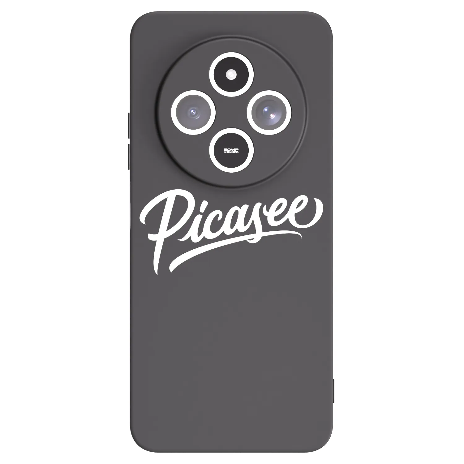 Picasee Xiaomi Redmi 14C Hülle - Schwarzes Silikon - Picasee - old logo - white